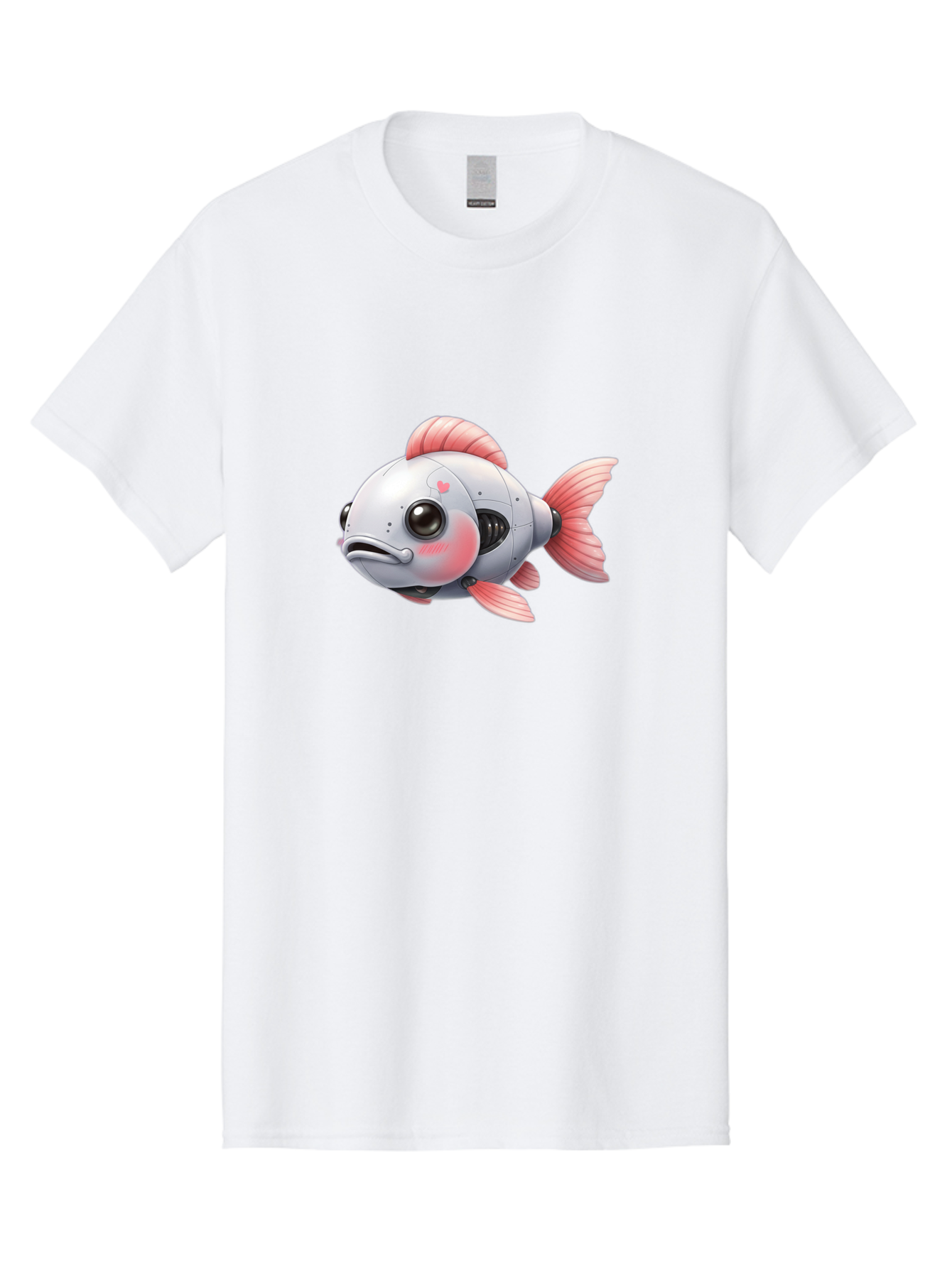 Robot-Fish-2 Men'S Graphic Tee, 100% Cotton, Comfortable Casual Summer Wear, Machine Washable, Vintage Camera, Old Camera, Antique Camera, Black Camera, Classic Photography, Photography Equipment, Nostalgic Device, Film Camera, Camera Art Bal245 4