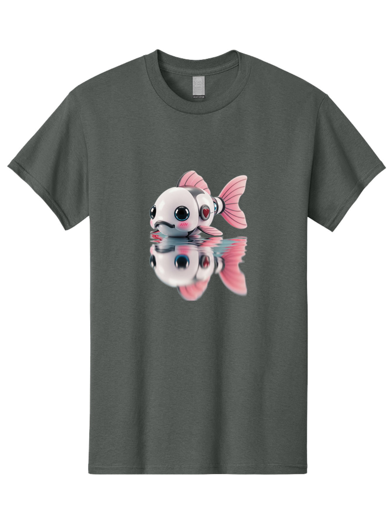 Robot-Fish-3 Men'S Graphic Tee, 100% Cotton, Comfortable Casual Summer Wear, Machine Washable, Vintage Camera, Old Camera, Antique Camera, Black Camera, Classic Photography, Photography Equipment, Nostalgic Device, Film Camera, Camera Art Bal246