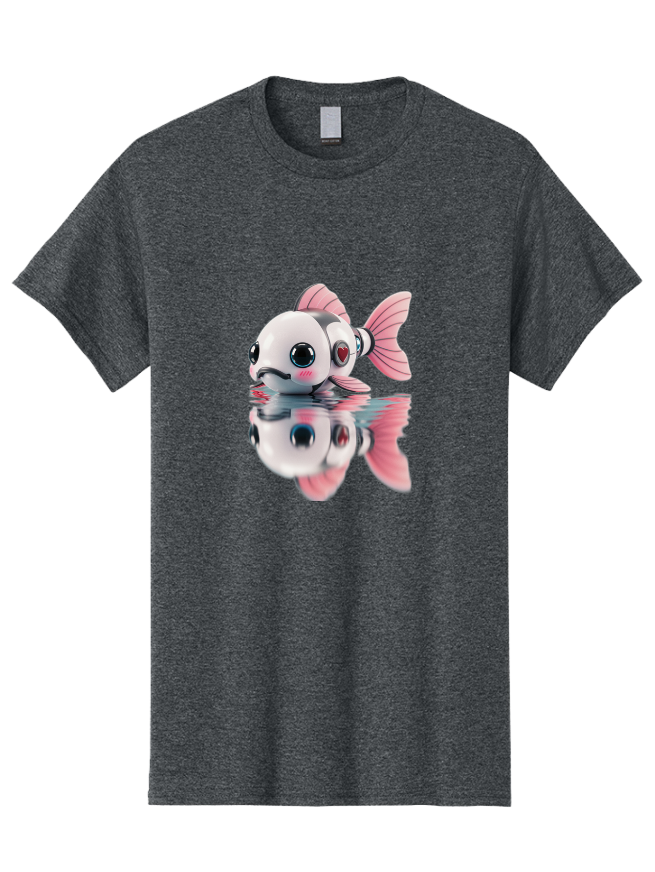 Robot-Fish-3 Men'S Graphic Tee, 100% Cotton, Comfortable Casual Summer Wear, Machine Washable, Vintage Camera, Old Camera, Antique Camera, Black Camera, Classic Photography, Photography Equipment, Nostalgic Device, Film Camera, Camera Art Bal246 8