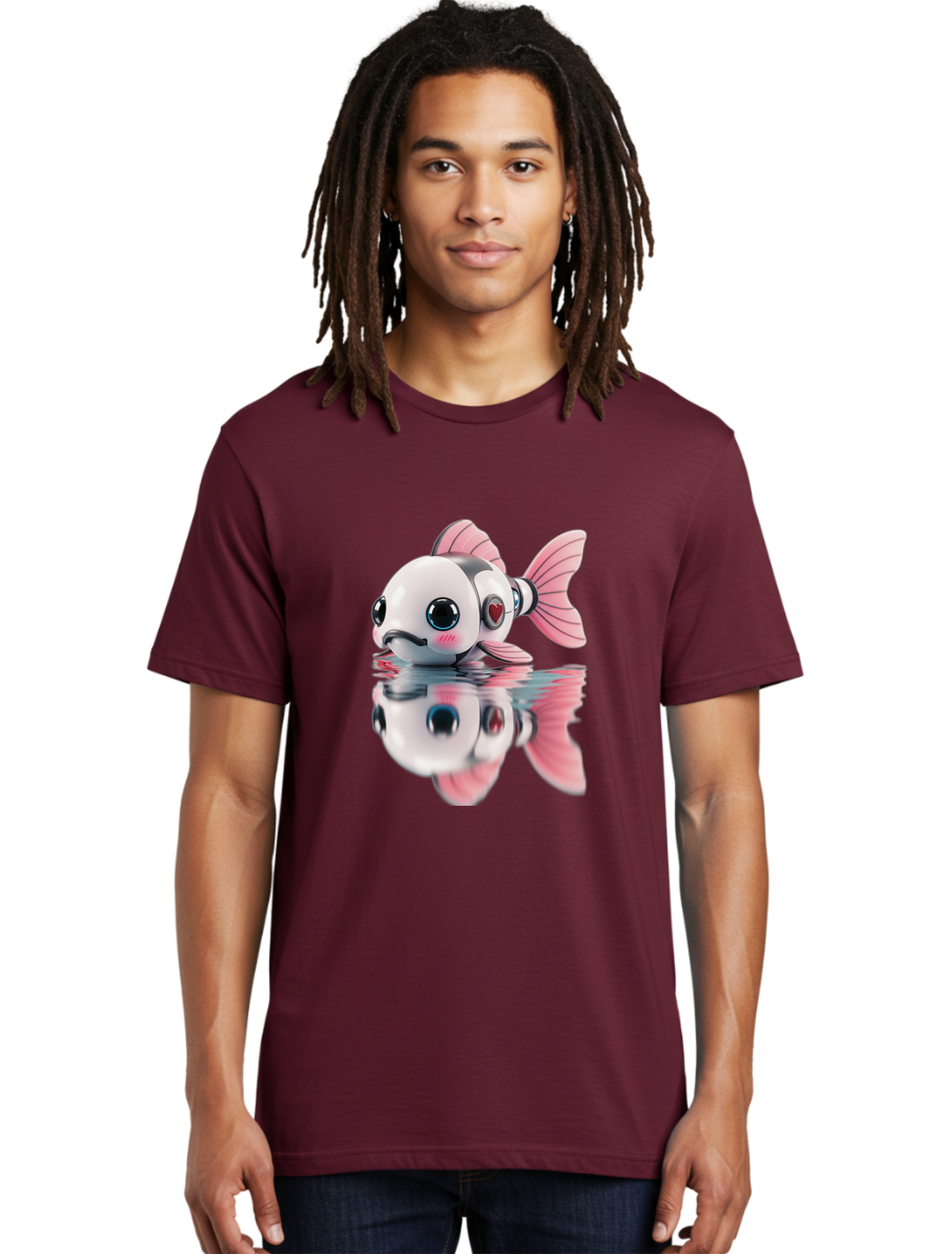 Robot-Fish-3 Men'S Graphic Tee, 100% Cotton, Comfortable Casual Summer Wear, Machine Washable, Vintage Camera, Old Camera, Antique Camera, Black Camera, Classic Photography, Photography Equipment, Nostalgic Device, Film Camera, Camera Art Bal246 22
