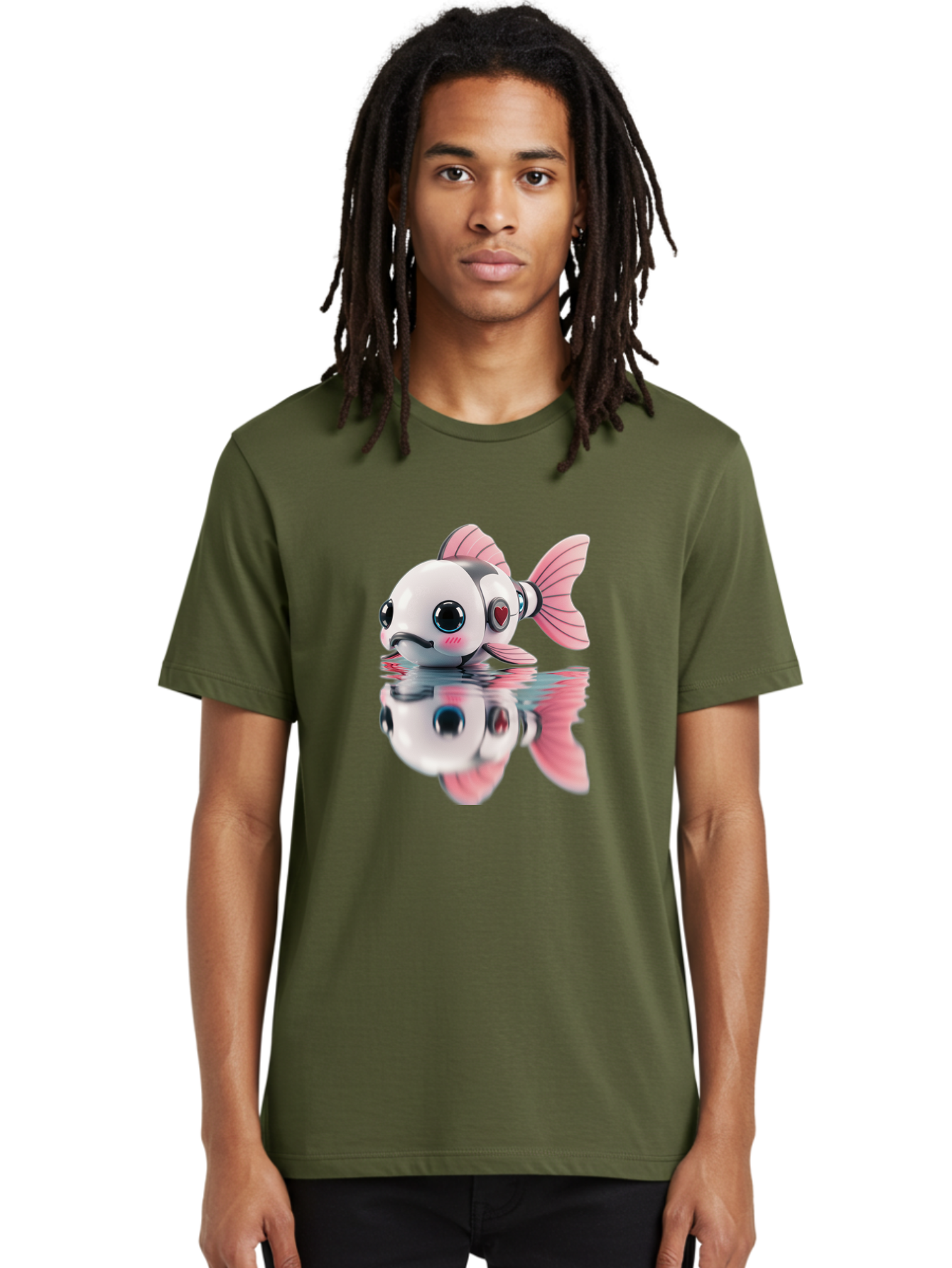 Robot-Fish-3 Men'S Graphic Tee, 100% Cotton, Comfortable Casual Summer Wear, Machine Washable, Vintage Camera, Old Camera, Antique Camera, Black Camera, Classic Photography, Photography Equipment, Nostalgic Device, Film Camera, Camera Art Bal246 18