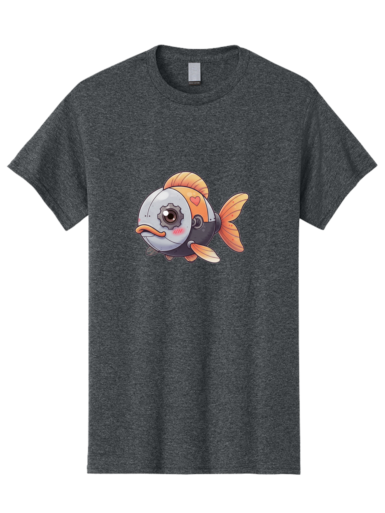 Robot-Fish-4 Men'S Graphic Tee, 100% Cotton, Comfortable Casual Summer Wear, Machine Washable, Vintage Camera, Old Camera, Antique Camera, Black Camera, Classic Photography, Photography Equipment, Nostalgic Device, Film Camera, Camera Art Bal247 14