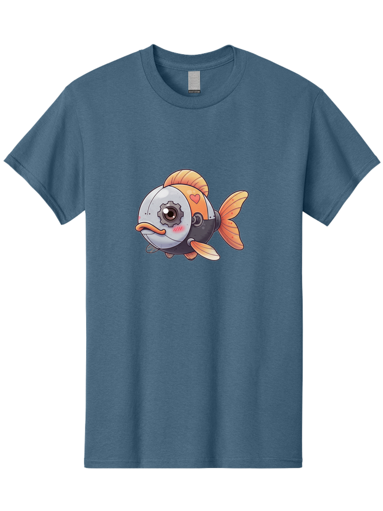 Robot-Fish-4 Men'S Graphic Tee, 100% Cotton, Comfortable Casual Summer Wear, Machine Washable, Vintage Camera, Old Camera, Antique Camera, Black Camera, Classic Photography, Photography Equipment, Nostalgic Device, Film Camera, Camera Art Bal247