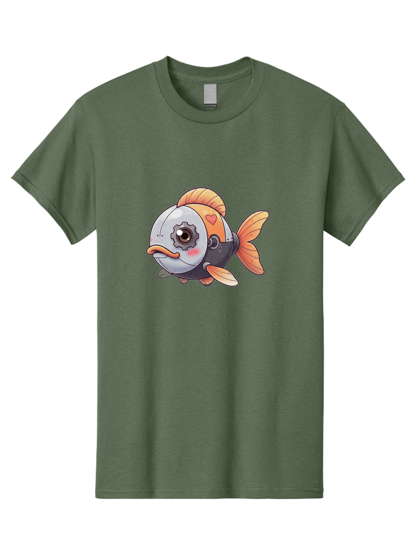 Robot-Fish-4 Men'S Graphic Tee, 100% Cotton, Comfortable Casual Summer Wear, Machine Washable, Vintage Camera, Old Camera, Antique Camera, Black Camera, Classic Photography, Photography Equipment, Nostalgic Device, Film Camera, Camera Art Bal247 4