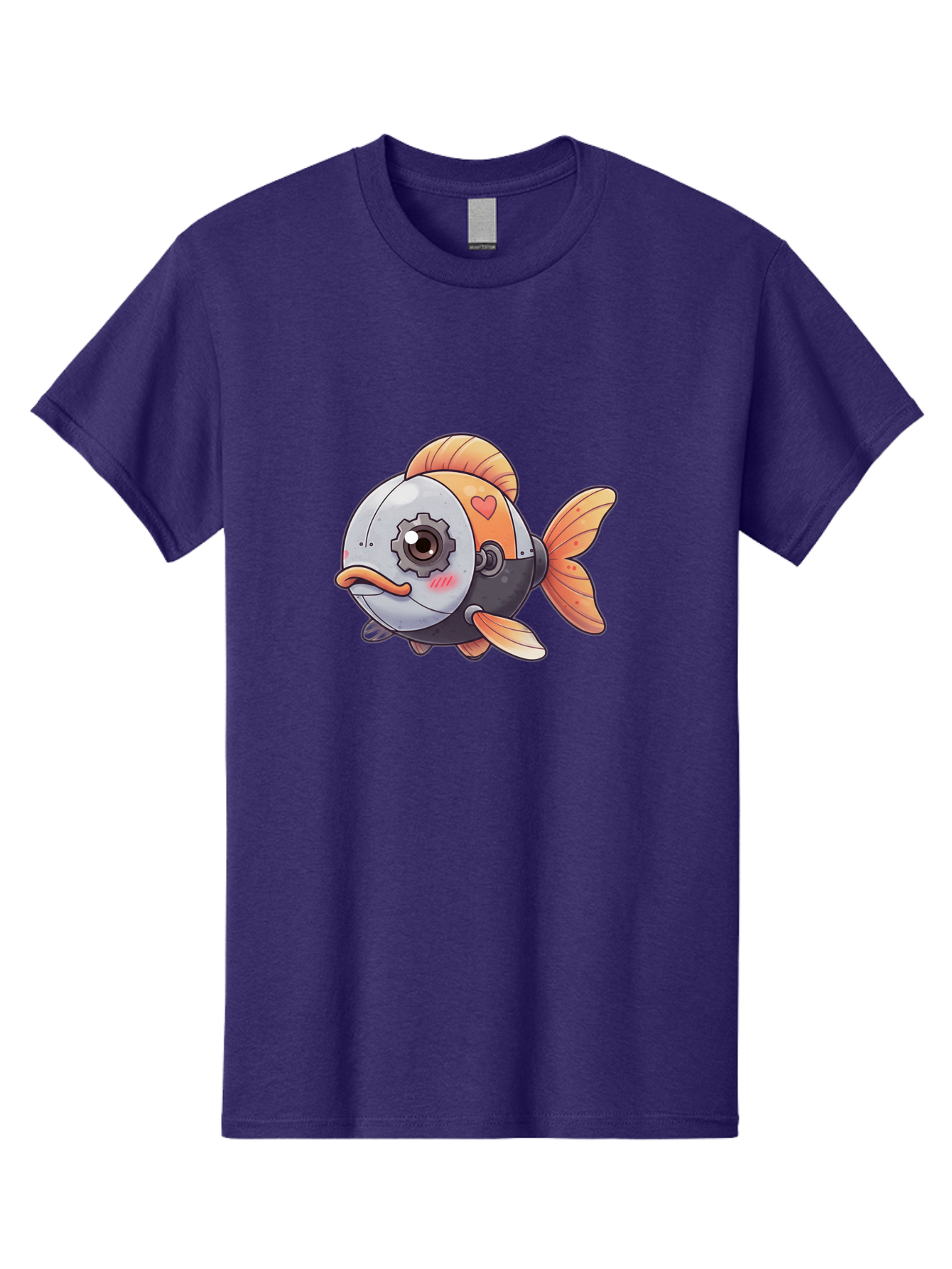 Robot-Fish-4 Men'S Graphic Tee, 100% Cotton, Comfortable Casual Summer Wear, Machine Washable, Vintage Camera, Old Camera, Antique Camera, Black Camera, Classic Photography, Photography Equipment, Nostalgic Device, Film Camera, Camera Art Bal247 7