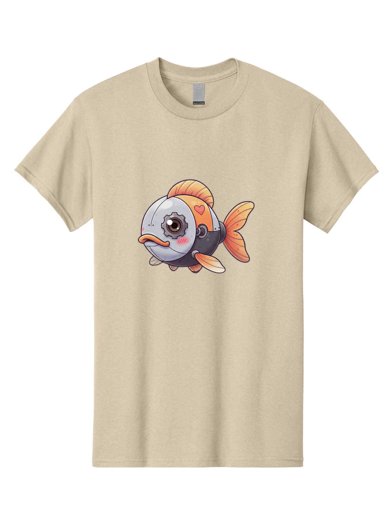 Robot-Fish-4 Men'S Graphic Tee, 100% Cotton, Comfortable Casual Summer Wear, Machine Washable, Vintage Camera, Old Camera, Antique Camera, Black Camera, Classic Photography, Photography Equipment, Nostalgic Device, Film Camera, Camera Art Bal247 5