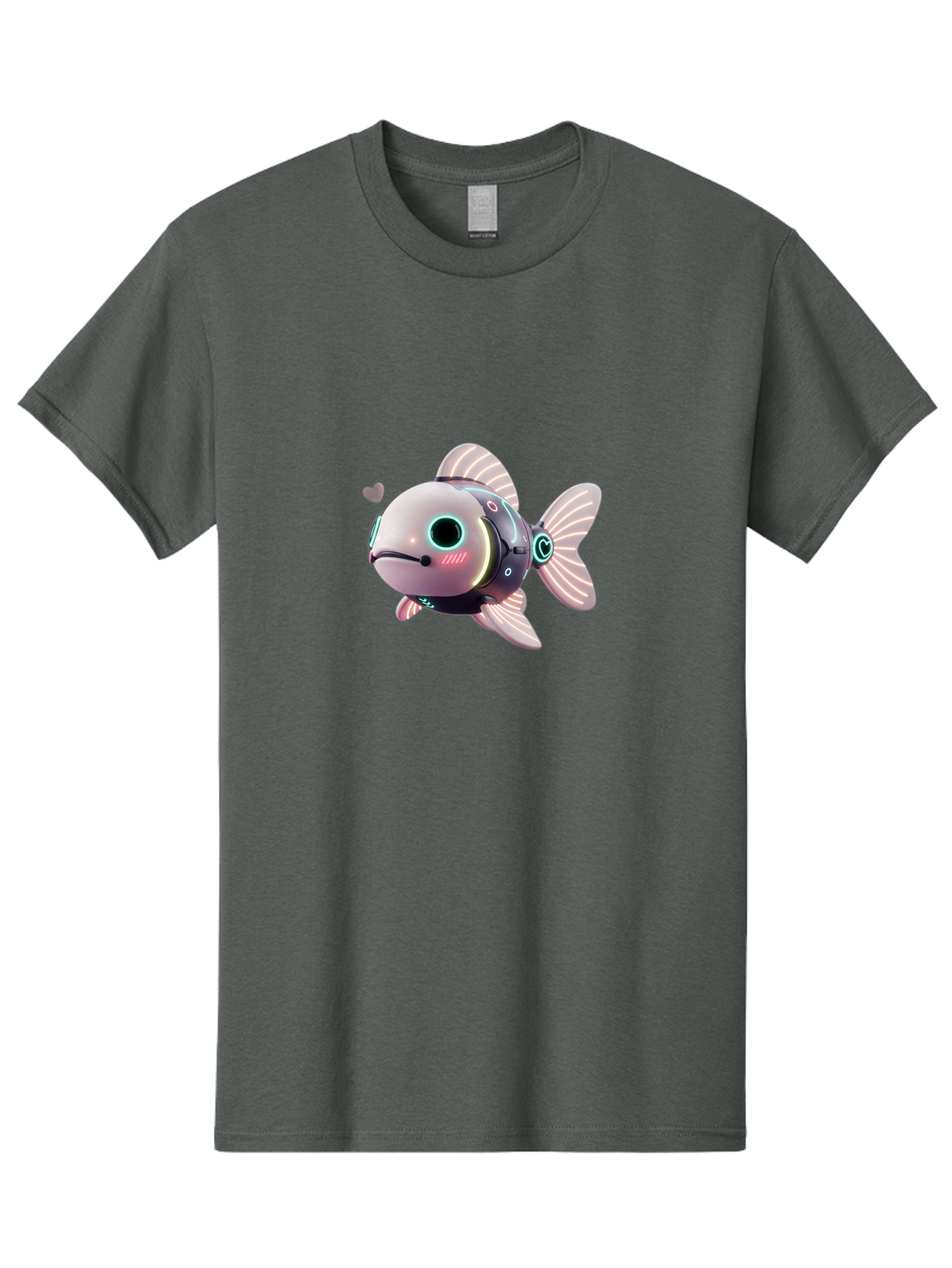 Robot-Fish-5 Men'S Graphic Tee, 100% Cotton, Comfortable Casual Summer Wear, Machine Washable, Vintage Camera, Old Camera, Antique Camera, Black Camera, Classic Photography, Photography Equipment, Nostalgic Device, Film Camera, Camera Art Bal248
