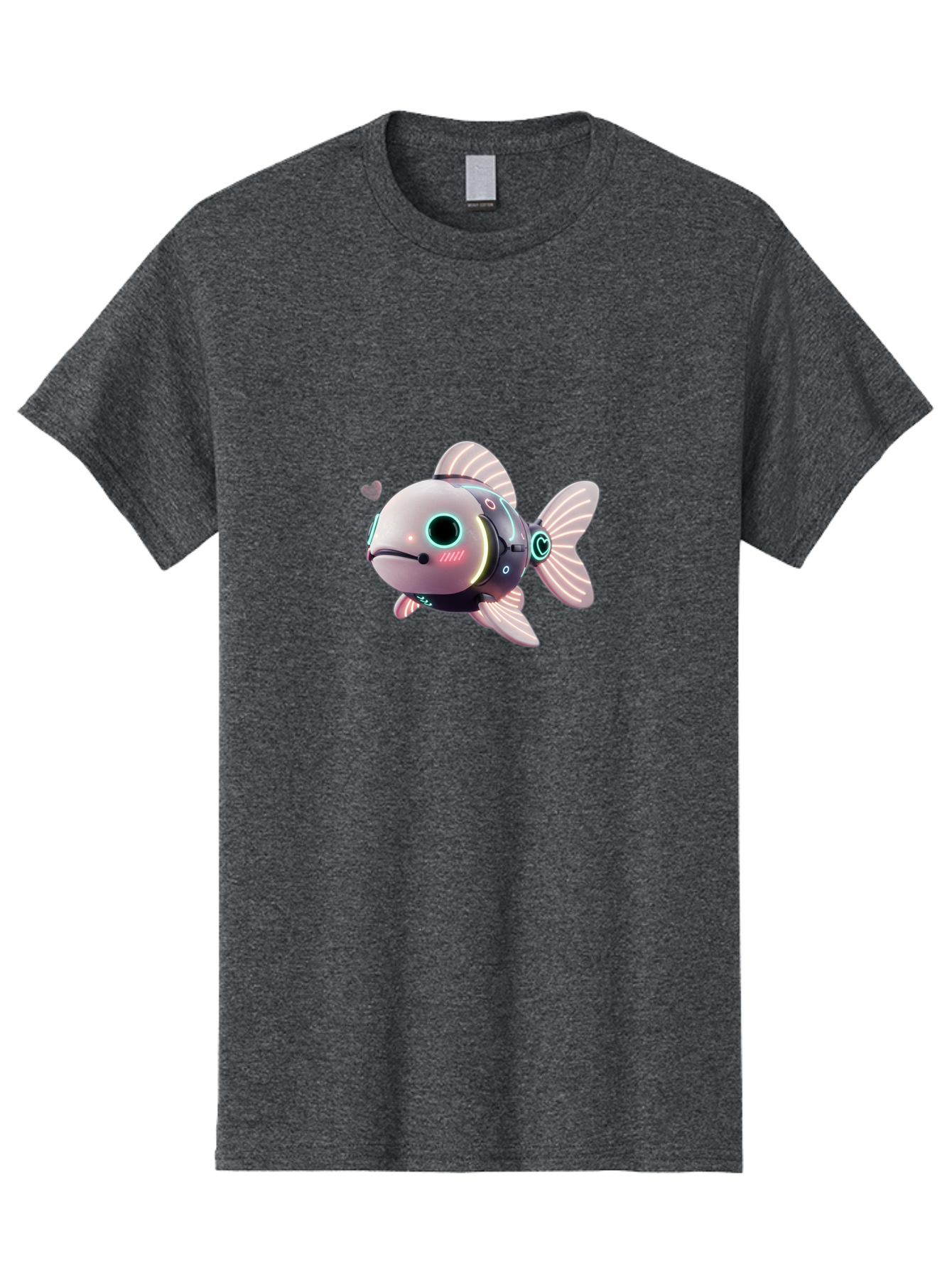 Robot-Fish-5 Men'S Graphic Tee, 100% Cotton, Comfortable Casual Summer Wear, Machine Washable, Vintage Camera, Old Camera, Antique Camera, Black Camera, Classic Photography, Photography Equipment, Nostalgic Device, Film Camera, Camera Art Bal248 11