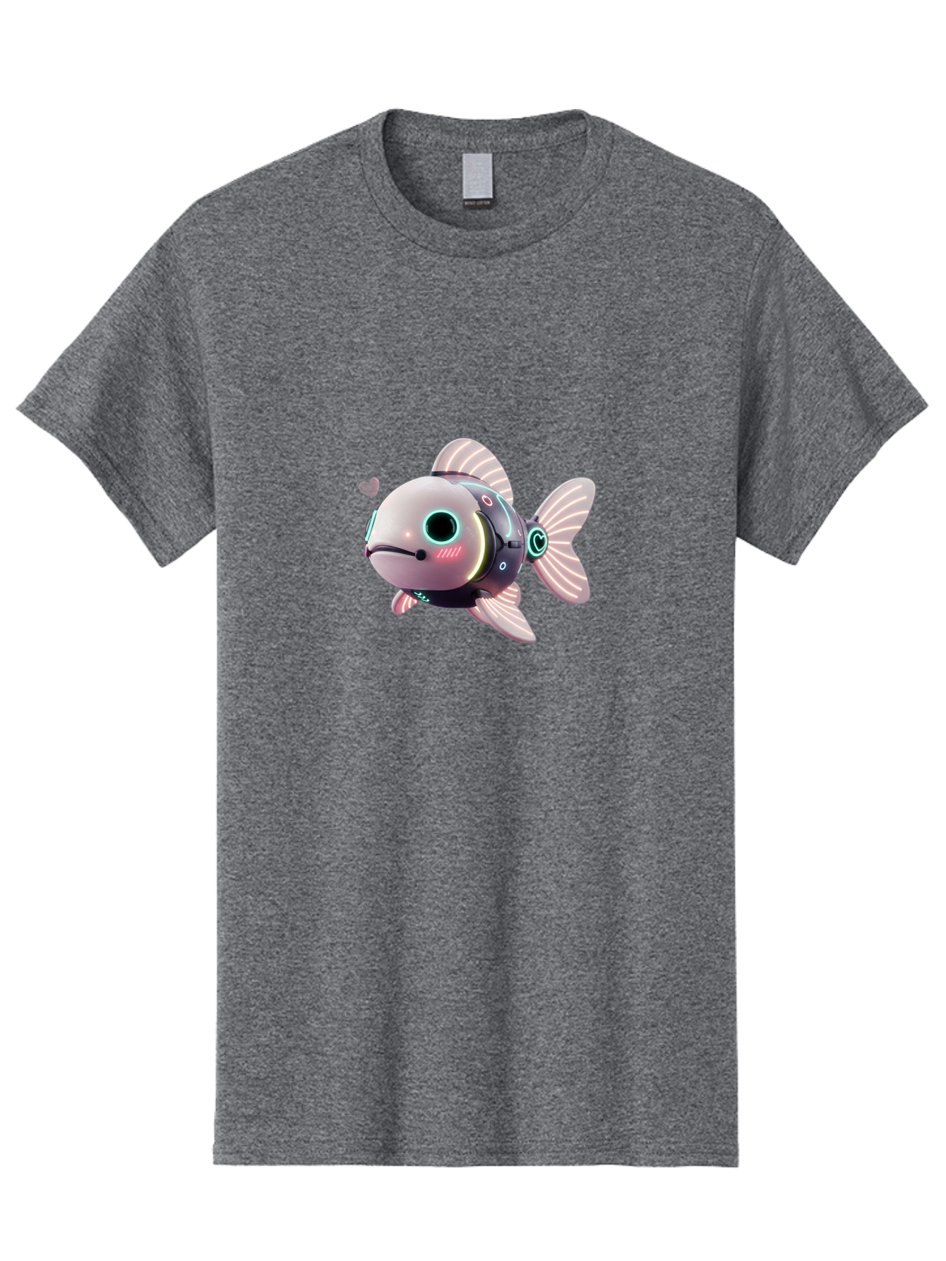 Robot-Fish-5 Men'S Graphic Tee, 100% Cotton, Comfortable Casual Summer Wear, Machine Washable, Vintage Camera, Old Camera, Antique Camera, Black Camera, Classic Photography, Photography Equipment, Nostalgic Device, Film Camera, Camera Art Bal248 15