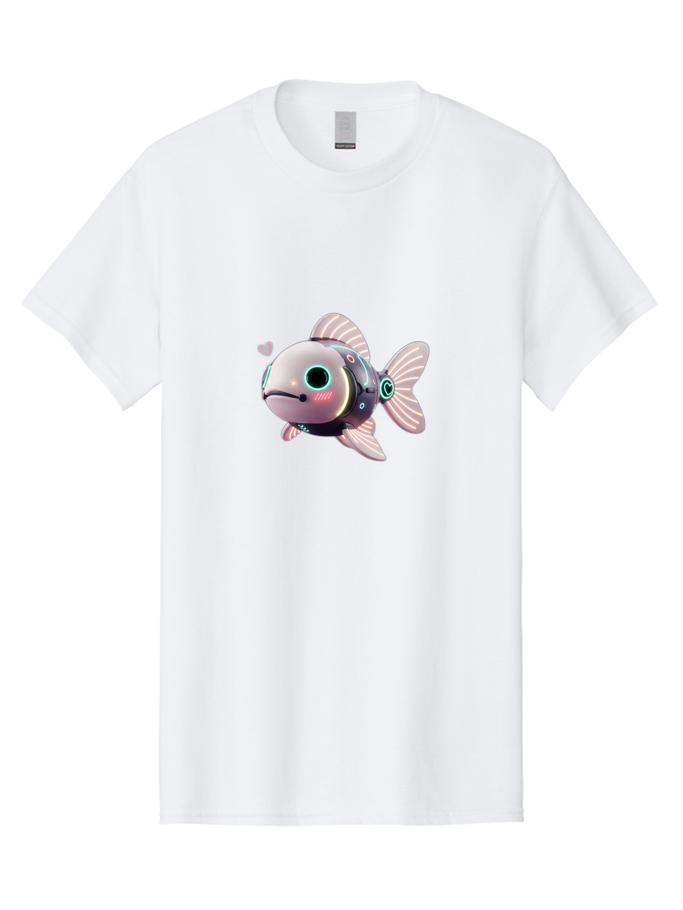 Robot-Fish-5 Men'S Graphic Tee, 100% Cotton, Comfortable Casual Summer Wear, Machine Washable, Vintage Camera, Old Camera, Antique Camera, Black Camera, Classic Photography, Photography Equipment, Nostalgic Device, Film Camera, Camera Art Bal248 3