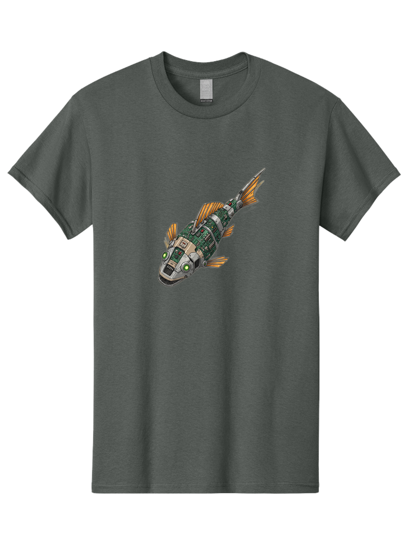Robot-Fish-6 Men'S Graphic Tee, 100% Cotton, Comfortable Casual Summer Wear, Machine Washable, Vintage Camera, Old Camera, Antique Camera, Black Camera, Classic Photography, Photography Equipment, Nostalgic Device, Film Camera, Camera Art Bal249