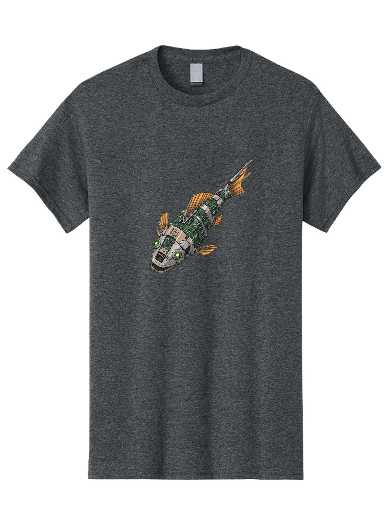 Robot-Fish-6 Men'S Graphic Tee, 100% Cotton, Comfortable Casual Summer Wear, Machine Washable, Vintage Camera, Old Camera, Antique Camera, Black Camera, Classic Photography, Photography Equipment, Nostalgic Device, Film Camera, Camera Art Bal249 10