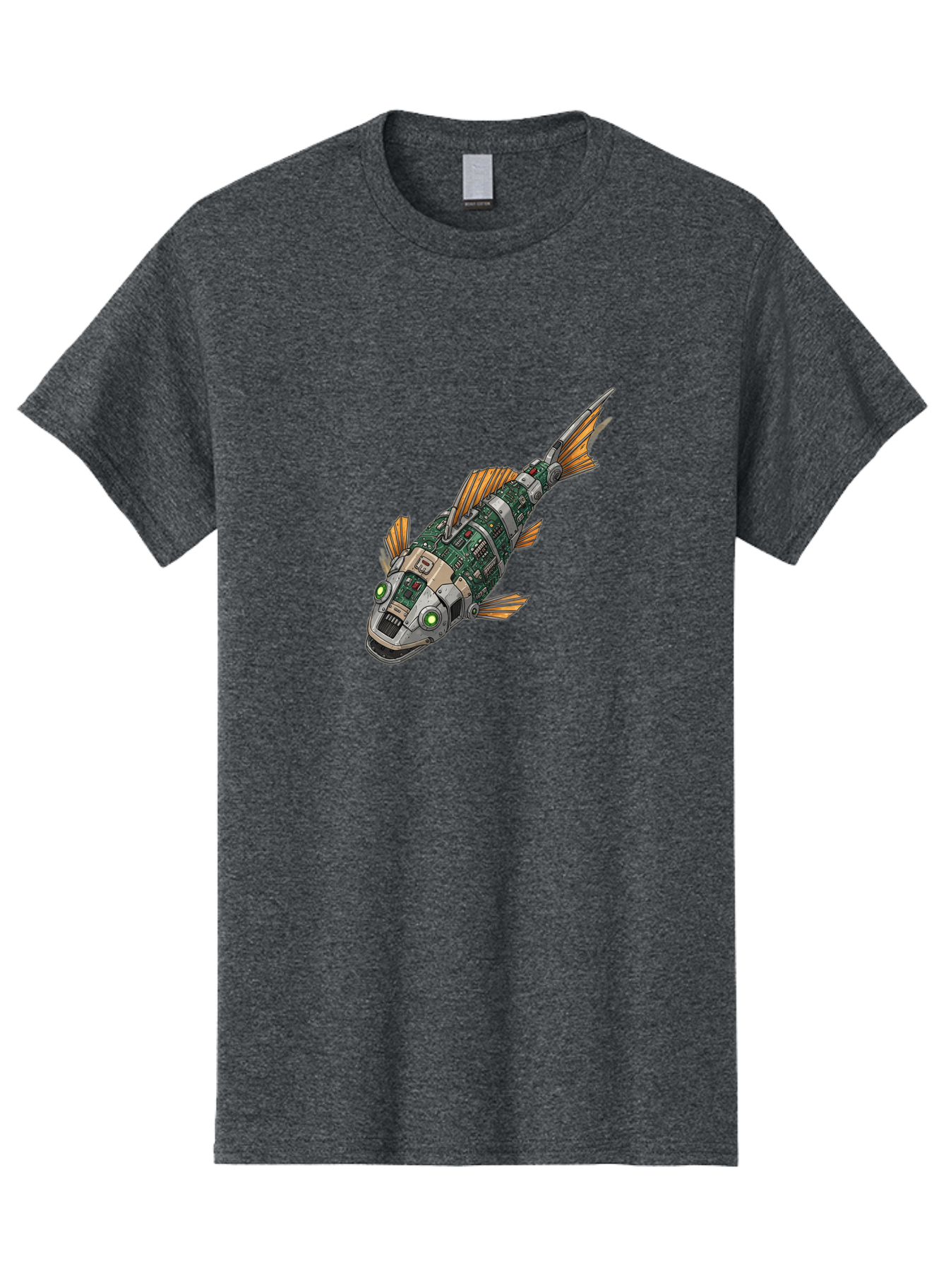 Robot-Fish-6 Men'S Graphic Tee, 100% Cotton, Comfortable Casual Summer Wear, Machine Washable, Vintage Camera, Old Camera, Antique Camera, Black Camera, Classic Photography, Photography Equipment, Nostalgic Device, Film Camera, Camera Art Bal249 14
