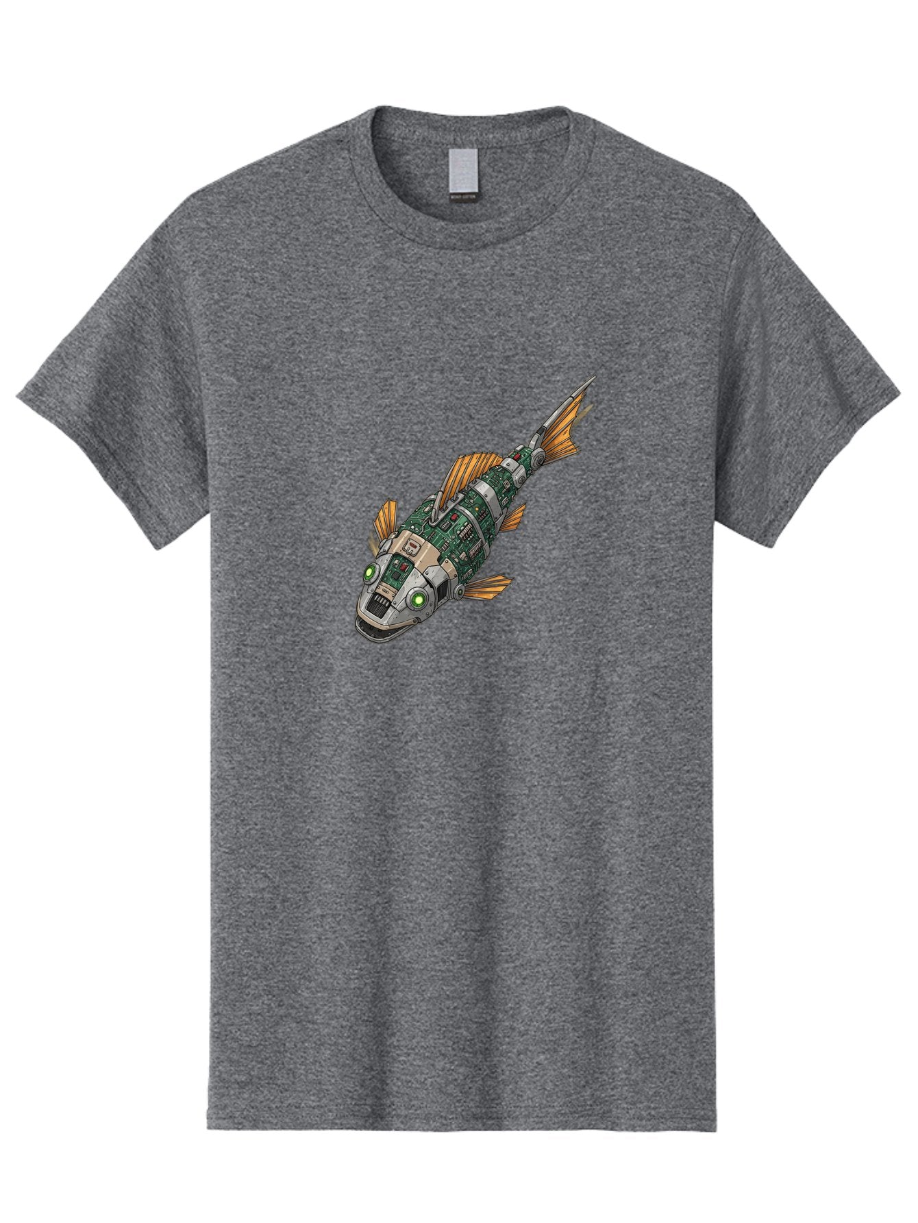 Robot-Fish-6 Men'S Graphic Tee, 100% Cotton, Comfortable Casual Summer Wear, Machine Washable, Vintage Camera, Old Camera, Antique Camera, Black Camera, Classic Photography, Photography Equipment, Nostalgic Device, Film Camera, Camera Art Bal249 13
