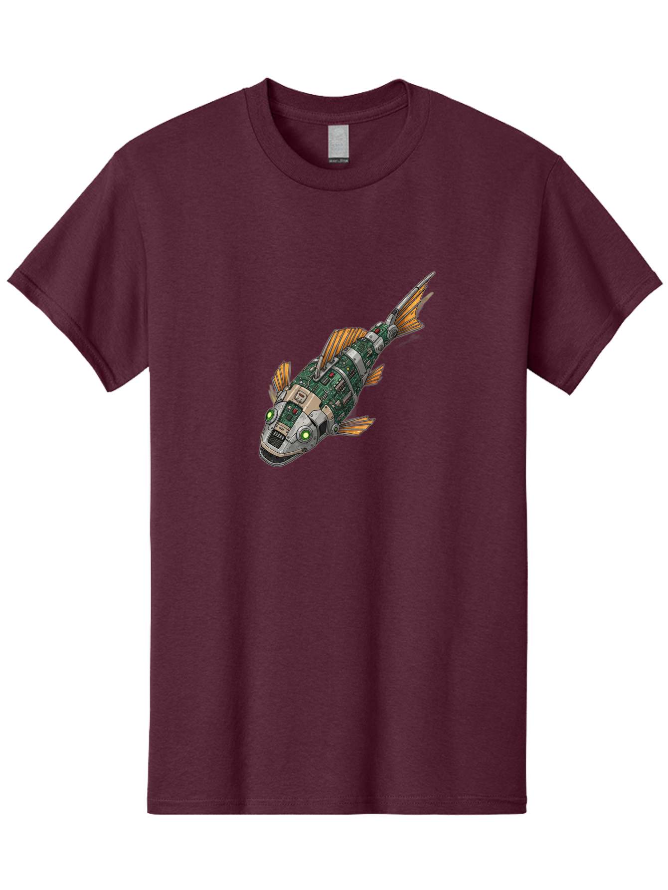 Robot-Fish-6 Men'S Graphic Tee, 100% Cotton, Comfortable Casual Summer Wear, Machine Washable, Vintage Camera, Old Camera, Antique Camera, Black Camera, Classic Photography, Photography Equipment, Nostalgic Device, Film Camera, Camera Art Bal249 11