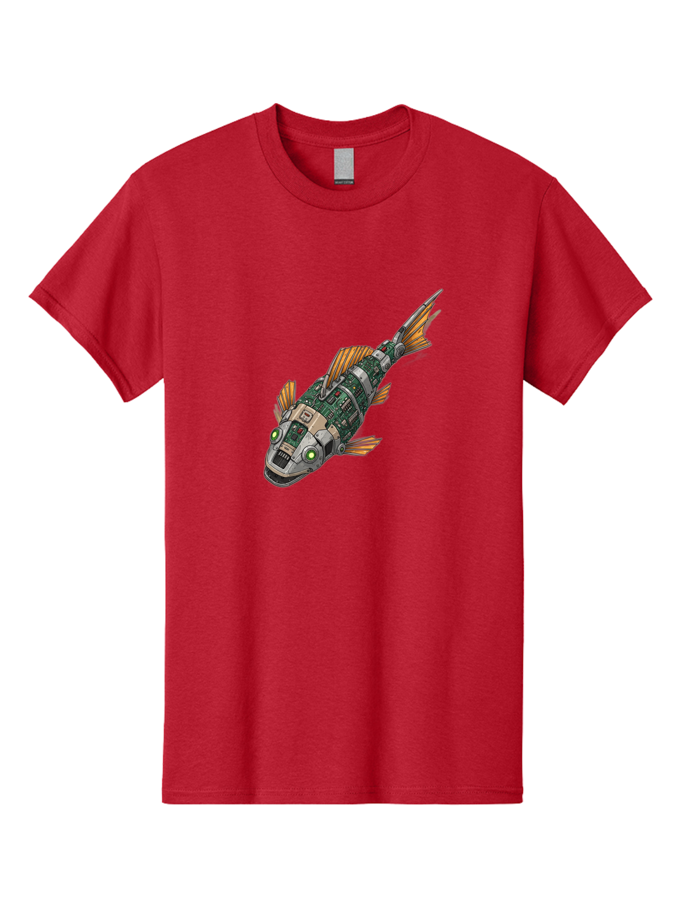 Robot-Fish-6 Men'S Graphic Tee, 100% Cotton, Comfortable Casual Summer Wear, Machine Washable, Vintage Camera, Old Camera, Antique Camera, Black Camera, Classic Photography, Photography Equipment, Nostalgic Device, Film Camera, Camera Art Bal249 4