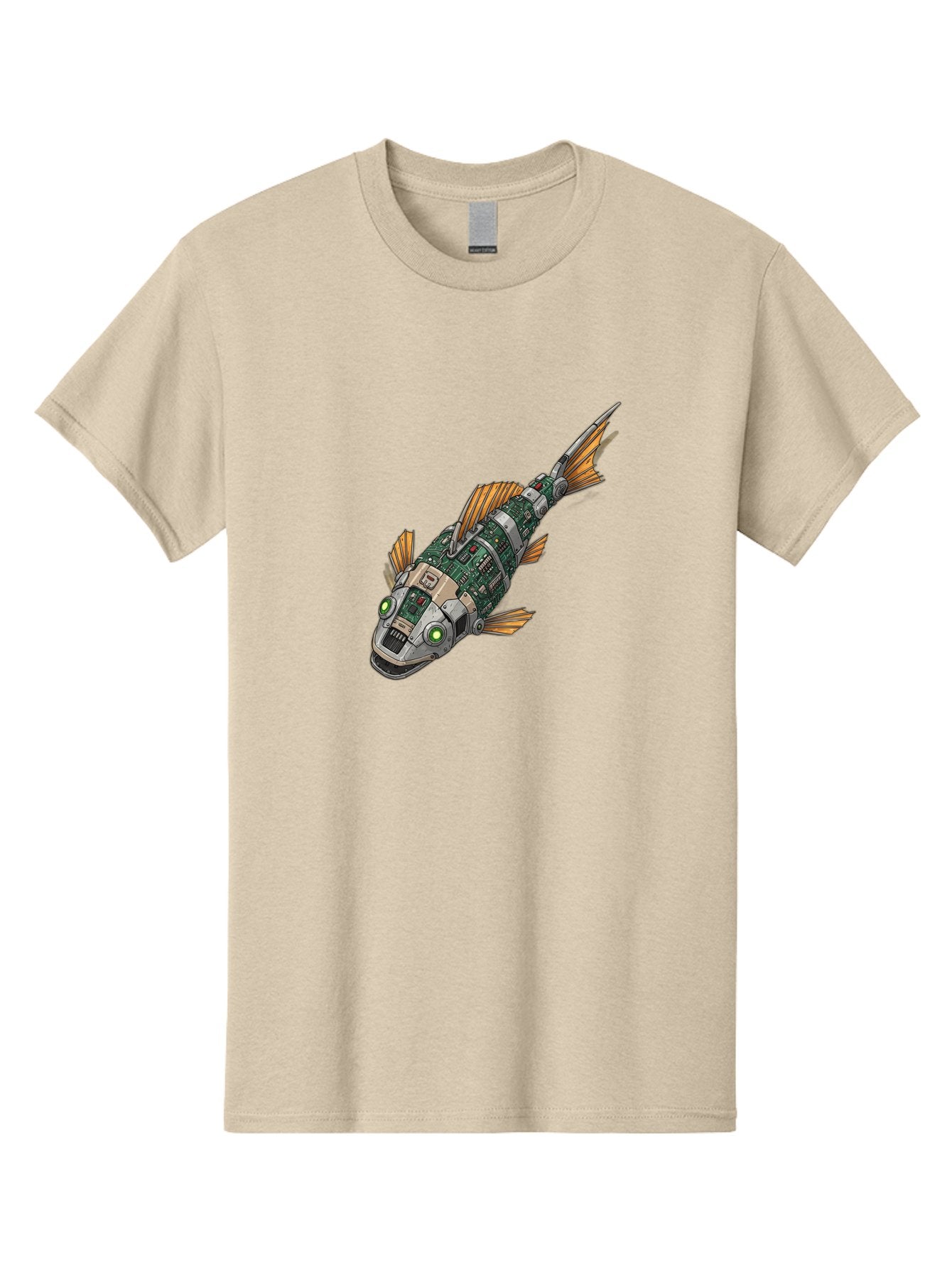 Robot-Fish-6 Men'S Graphic Tee, 100% Cotton, Comfortable Casual Summer Wear, Machine Washable, Vintage Camera, Old Camera, Antique Camera, Black Camera, Classic Photography, Photography Equipment, Nostalgic Device, Film Camera, Camera Art Bal249 6