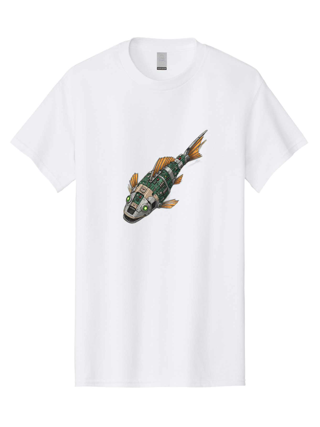 Robot-Fish-6 Men'S Graphic Tee, 100% Cotton, Comfortable Casual Summer Wear, Machine Washable, Vintage Camera, Old Camera, Antique Camera, Black Camera, Classic Photography, Photography Equipment, Nostalgic Device, Film Camera, Camera Art Bal249