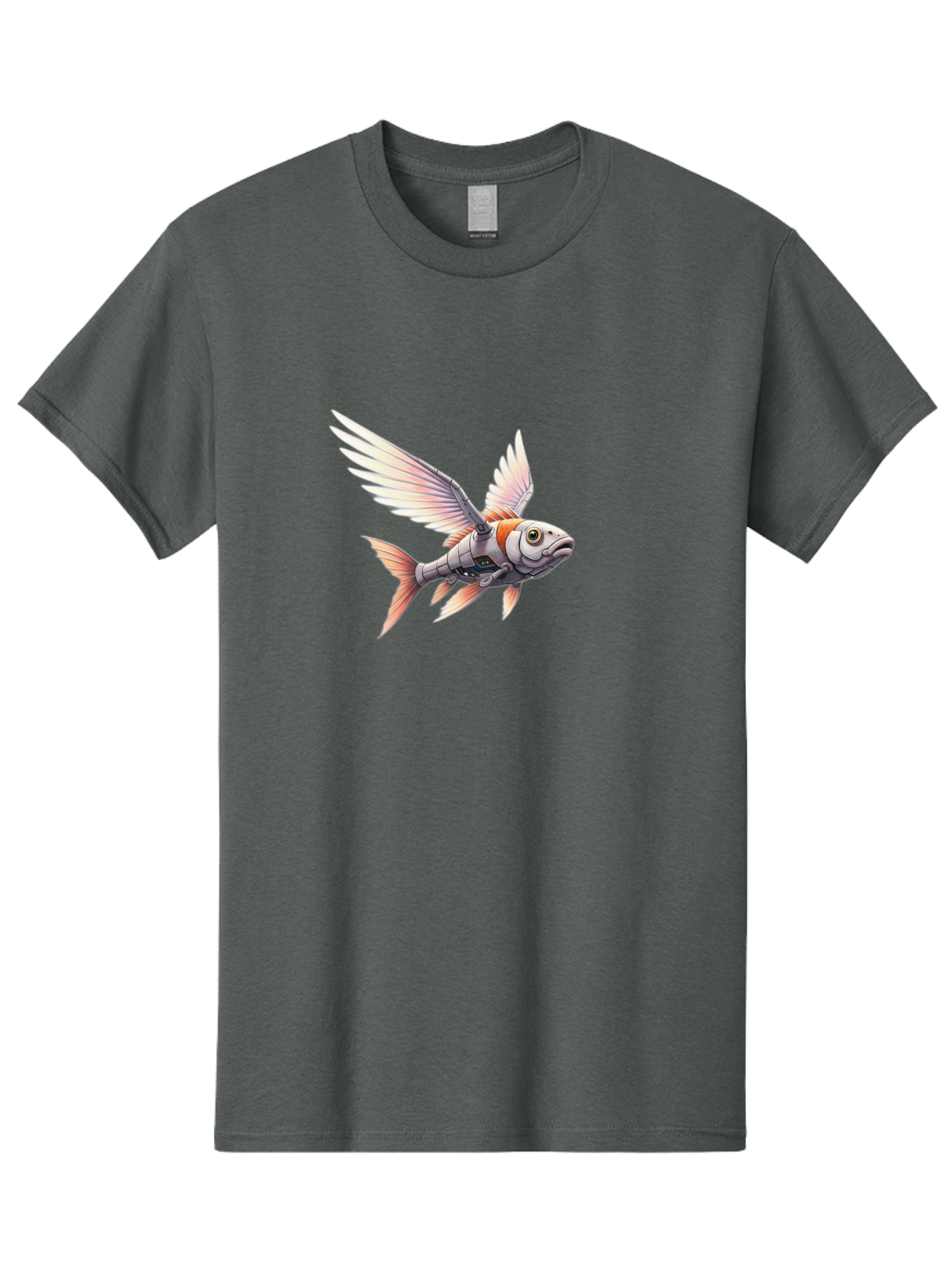 Robot-Fish-Flying Men'S Graphic Tee, 100% Cotton, Comfortable Casual Summer Wear, Machine Washable, Vintage Camera, Old Camera, Antique Camera, Black Camera, Classic Photography, Photography Equipment, Nostalgic Device, Film Camera, Camera Art Bal250 8