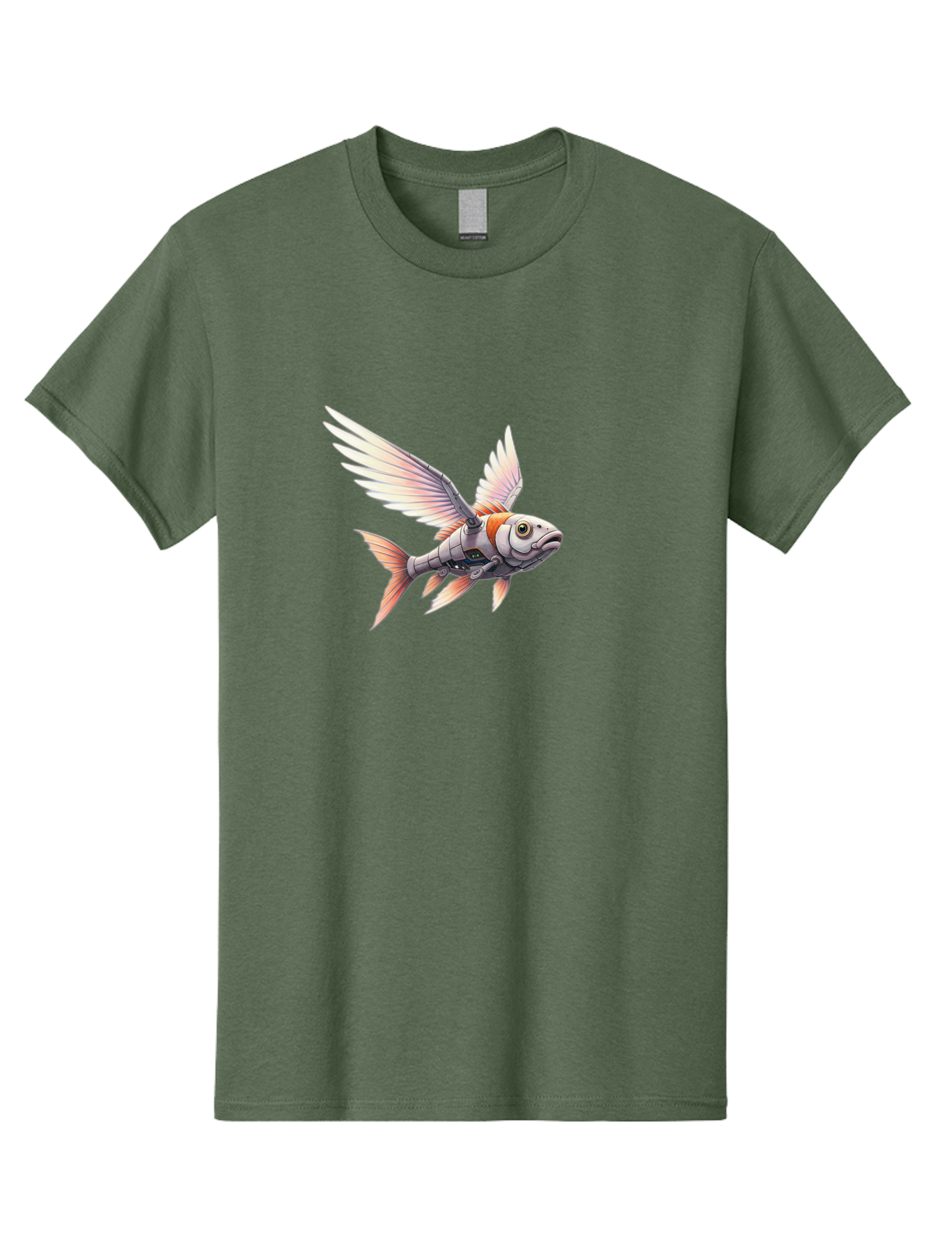 Robot-Fish-Flying Men'S Graphic Tee, 100% Cotton, Comfortable Casual Summer Wear, Machine Washable, Vintage Camera, Old Camera, Antique Camera, Black Camera, Classic Photography, Photography Equipment, Nostalgic Device, Film Camera, Camera Art Bal250