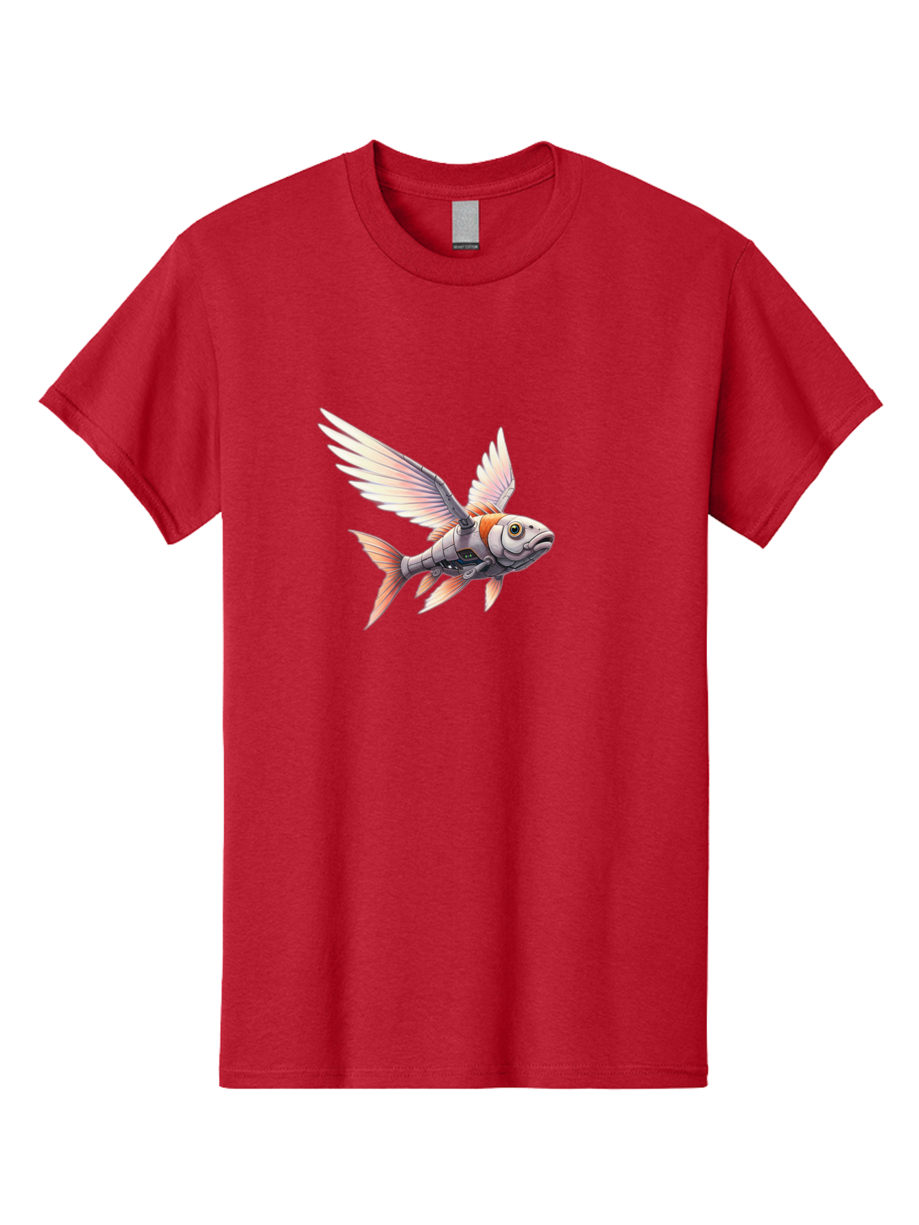 Robot-Fish-Flying Men'S Graphic Tee, 100% Cotton, Comfortable Casual Summer Wear, Machine Washable, Vintage Camera, Old Camera, Antique Camera, Black Camera, Classic Photography, Photography Equipment, Nostalgic Device, Film Camera, Camera Art Bal250 5