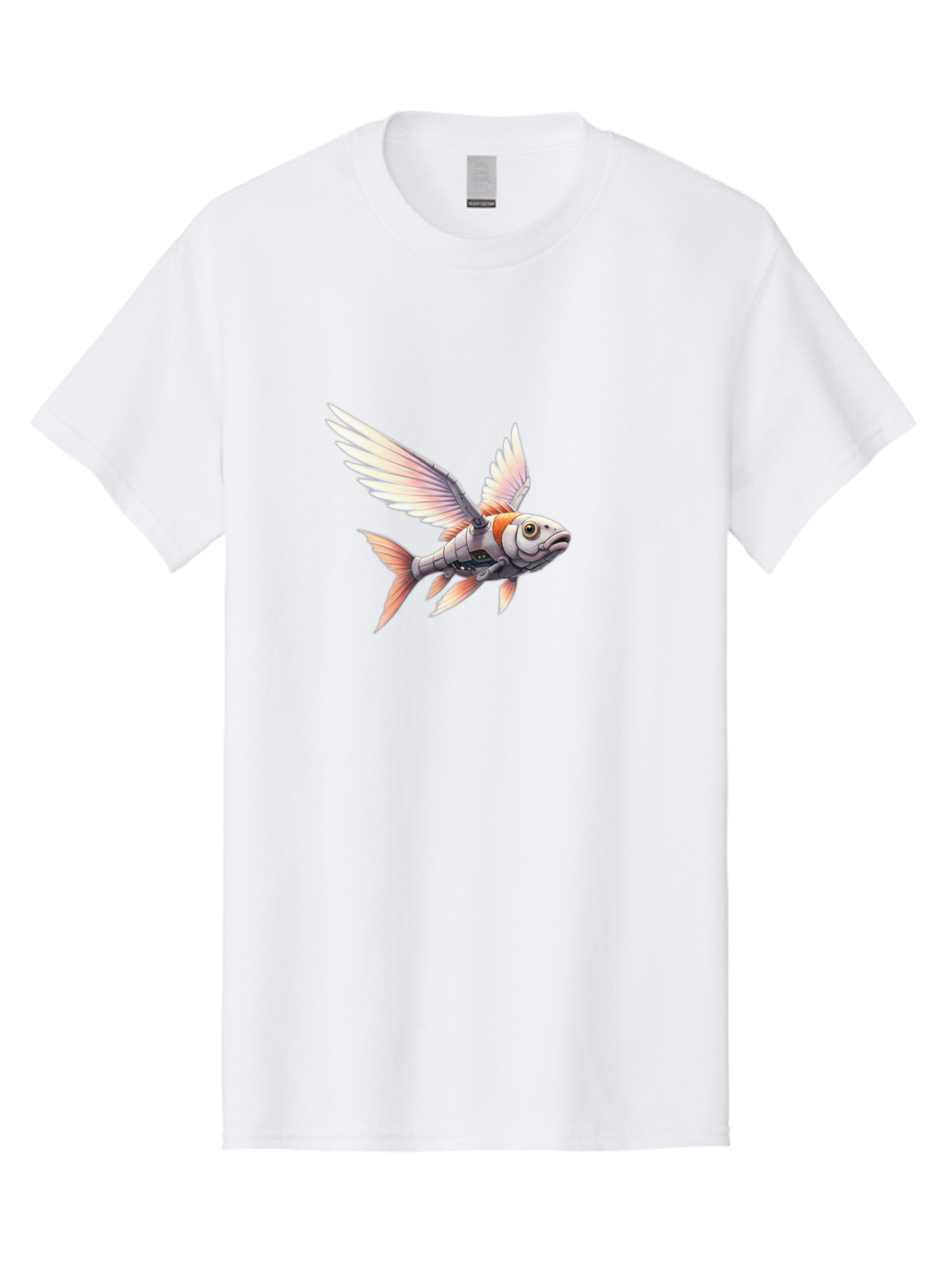 Robot-Fish-Flying Men'S Graphic Tee, 100% Cotton, Comfortable Casual Summer Wear, Machine Washable, Vintage Camera, Old Camera, Antique Camera, Black Camera, Classic Photography, Photography Equipment, Nostalgic Device, Film Camera, Camera Art Bal250 3