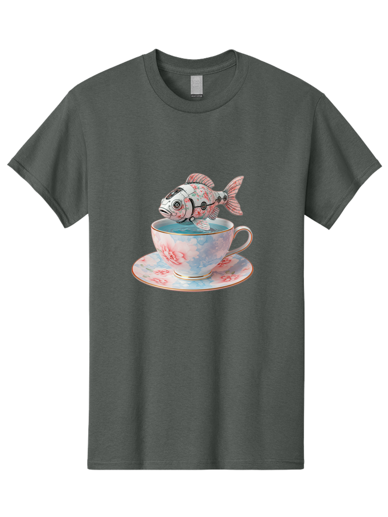 Robot-Fish-In-Teacup Men'S Graphic Tee, 100% Cotton, Comfortable Casual Summer Wear, Machine Washable, Vintage Camera, Old Camera, Antique Camera, Black Camera, Classic Photography, Photography Equipment, Nostalgic Device, Film Camera, Bal252 8