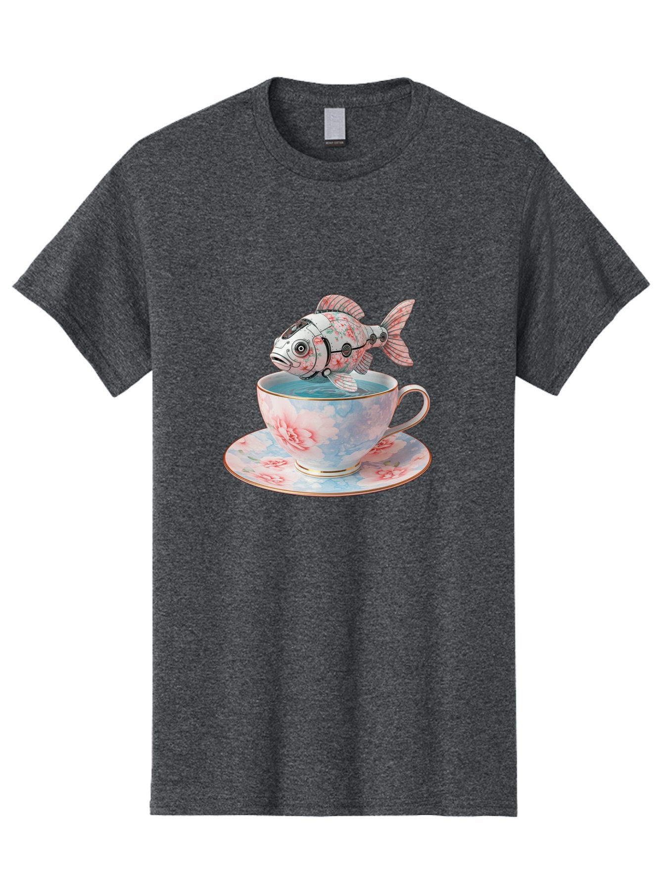 Robot-Fish-In-Teacup Men'S Graphic Tee, 100% Cotton, Comfortable Casual Summer Wear, Machine Washable, Vintage Camera, Old Camera, Antique Camera, Black Camera, Classic Photography, Photography Equipment, Nostalgic Device, Film Camera, Bal252 10