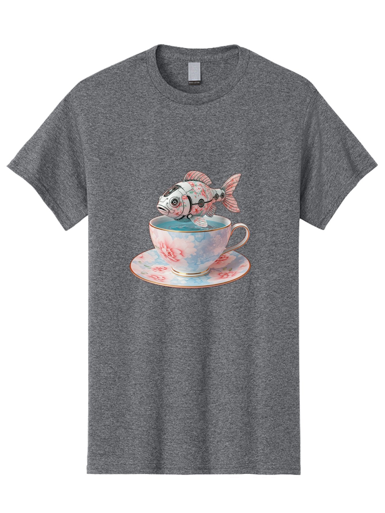 Robot-Fish-In-Teacup Men'S Graphic Tee, 100% Cotton, Comfortable Casual Summer Wear, Machine Washable, Vintage Camera, Old Camera, Antique Camera, Black Camera, Classic Photography, Photography Equipment, Nostalgic Device, Film Camera, Bal252