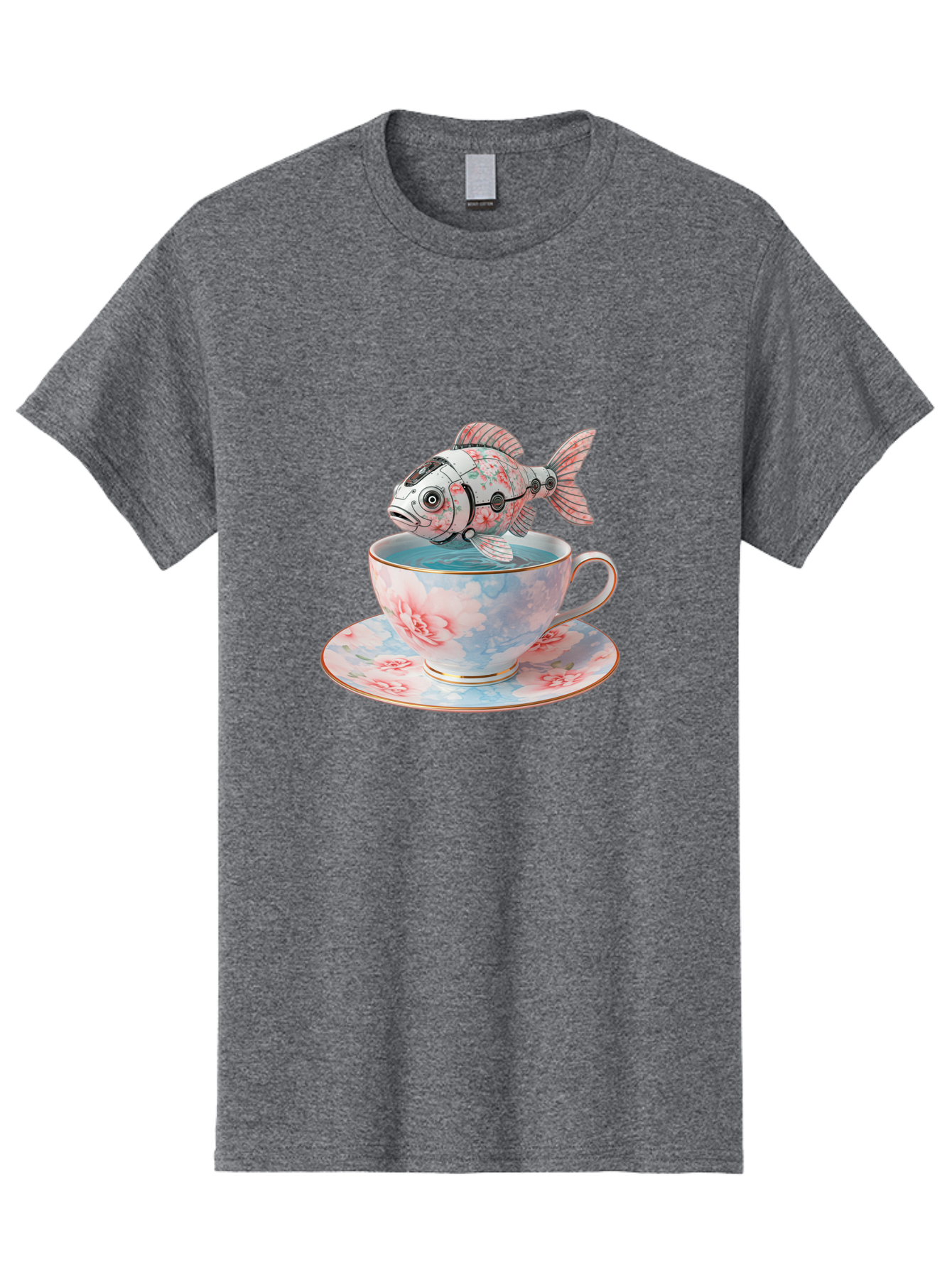Robot-Fish-In-Teacup Men'S Graphic Tee, 100% Cotton, Comfortable Casual Summer Wear, Machine Washable, Vintage Camera, Old Camera, Antique Camera, Black Camera, Classic Photography, Photography Equipment, Nostalgic Device, Film Camera, Bal252 10