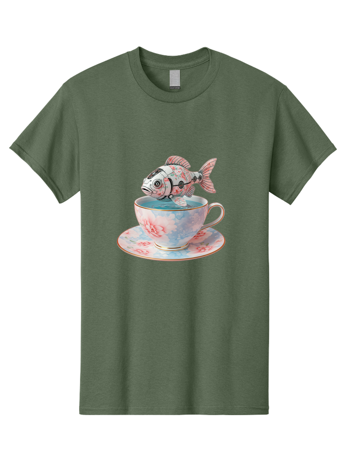 Robot-Fish-In-Teacup Men'S Graphic Tee, 100% Cotton, Comfortable Casual Summer Wear, Machine Washable, Vintage Camera, Old Camera, Antique Camera, Black Camera, Classic Photography, Photography Equipment, Nostalgic Device, Film Camera, Bal252