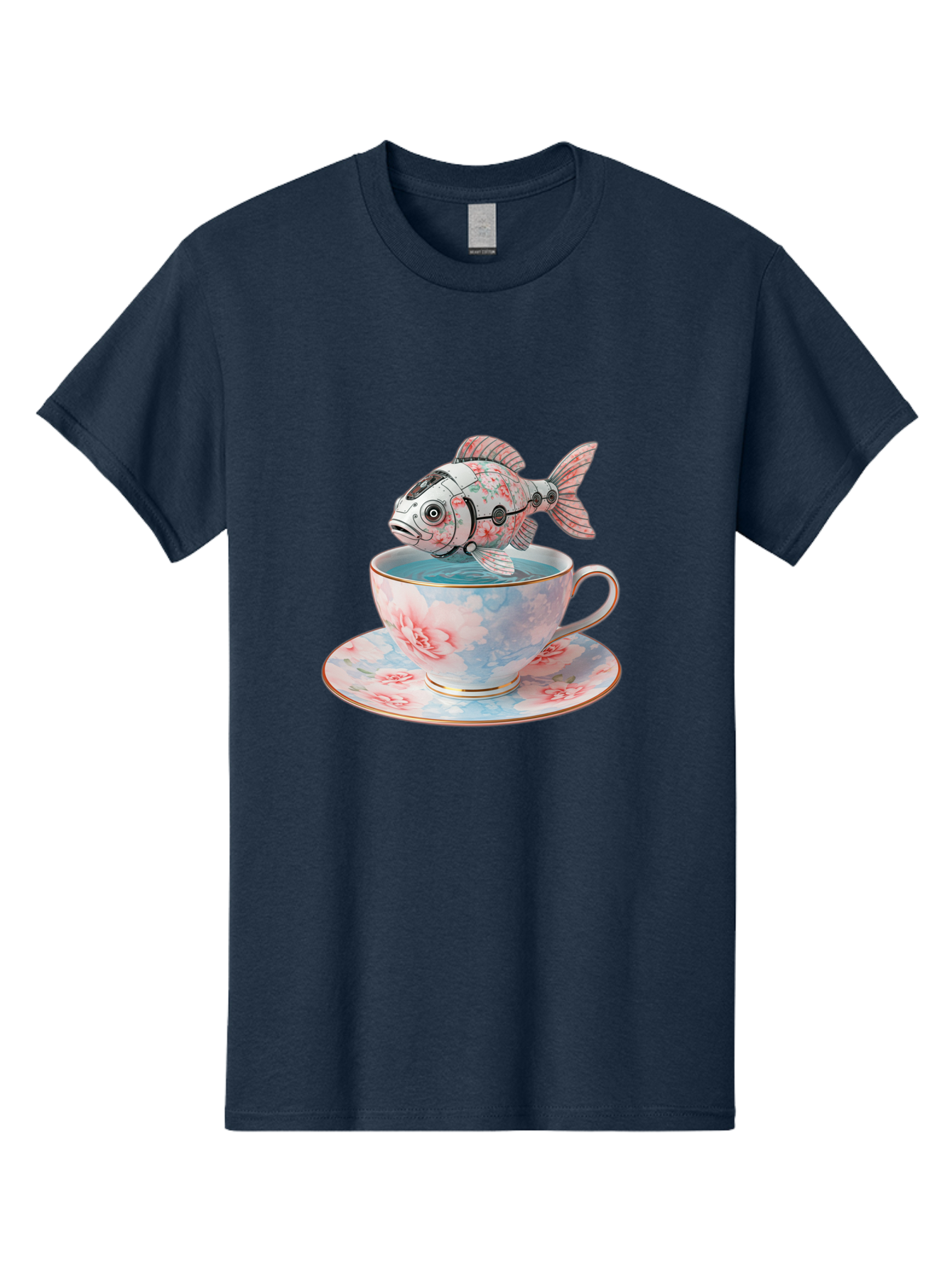 Robot-Fish-In-Teacup Men'S Graphic Tee, 100% Cotton, Comfortable Casual Summer Wear, Machine Washable, Vintage Camera, Old Camera, Antique Camera, Black Camera, Classic Photography, Photography Equipment, Nostalgic Device, Film Camera, Bal252 3