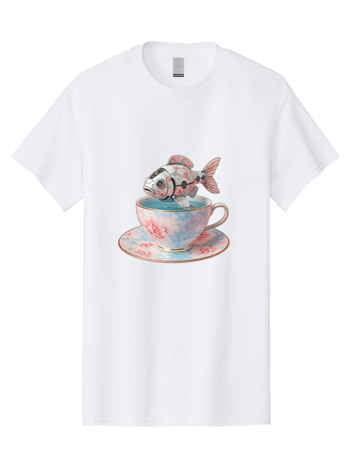 Robot-Fish-In-Teacup Men'S Graphic Tee, 100% Cotton, Comfortable Casual Summer Wear, Machine Washable, Vintage Camera, Old Camera, Antique Camera, Black Camera, Classic Photography, Photography Equipment, Nostalgic Device, Film Camera, Bal252