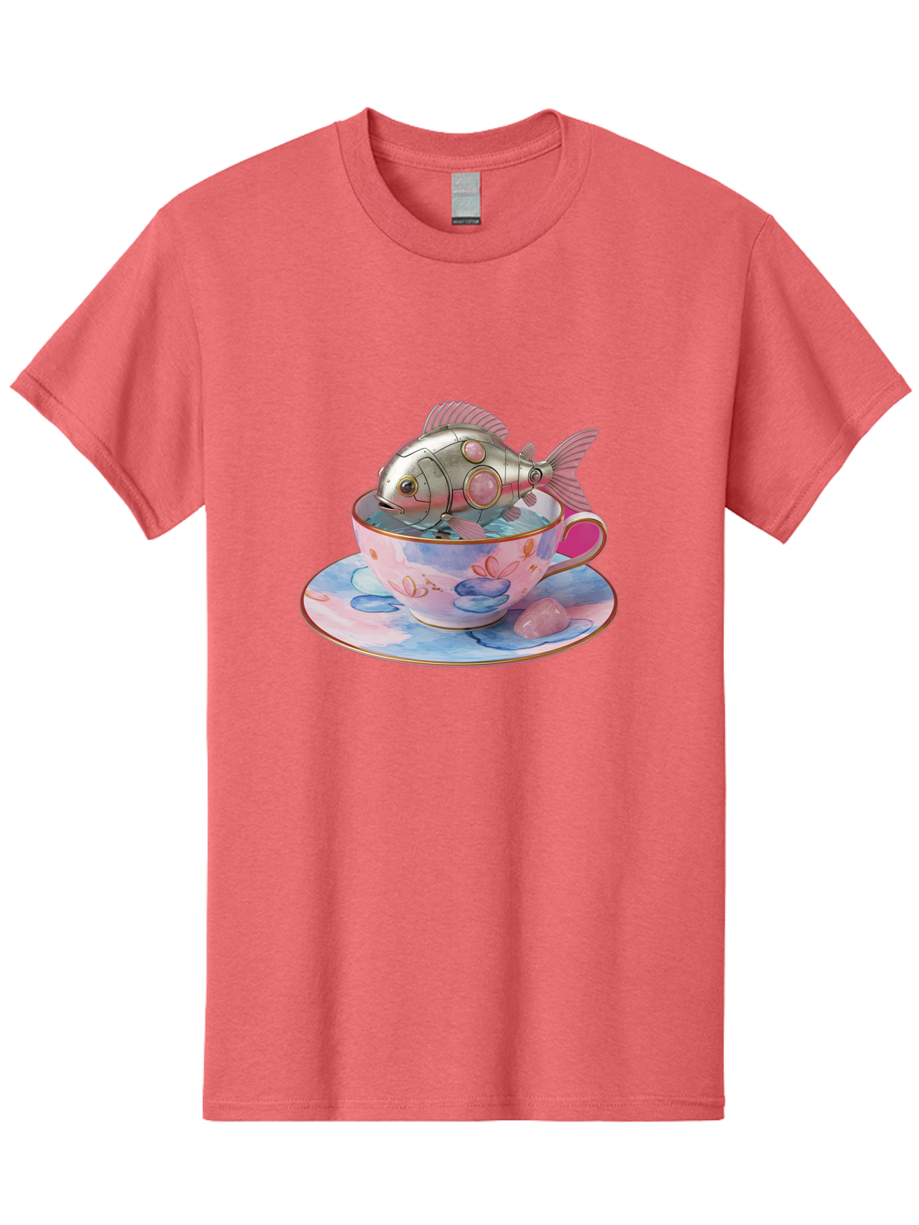 Robot-Fish-Tea-Cup Men'S Graphic Tee, 100% Cotton, Comfortable Casual Summer Wear, Machine Washable, Vintage Camera, Old Camera, Antique Camera, Black Camera, Classic Photography, Photography Equipment, Nostalgic Device, Film Camera, Bal253 5