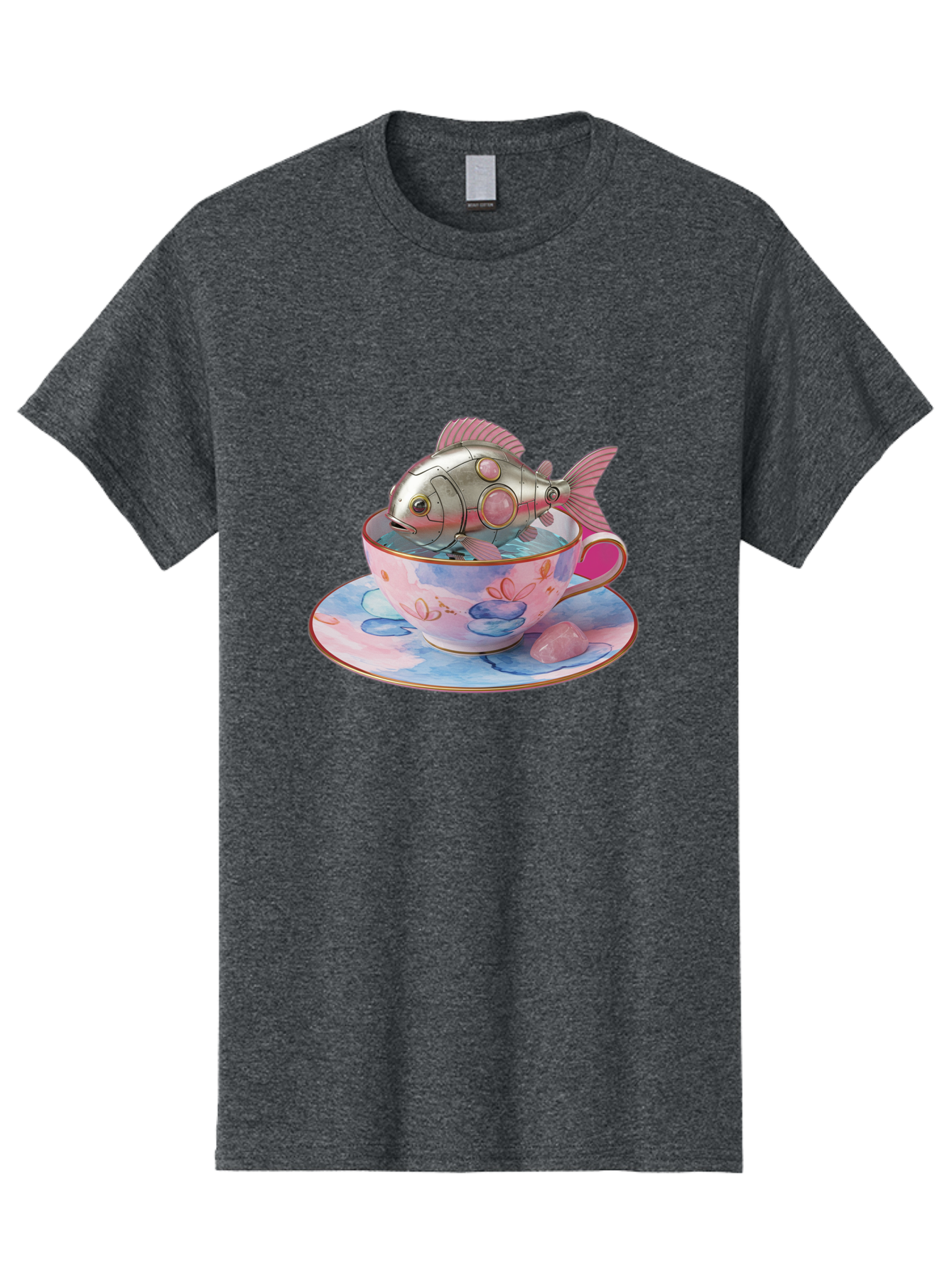 Robot-Fish-Tea-Cup Men'S Graphic Tee, 100% Cotton, Comfortable Casual Summer Wear, Machine Washable, Vintage Camera, Old Camera, Antique Camera, Black Camera, Classic Photography, Photography Equipment, Nostalgic Device, Film Camera, Bal253 9