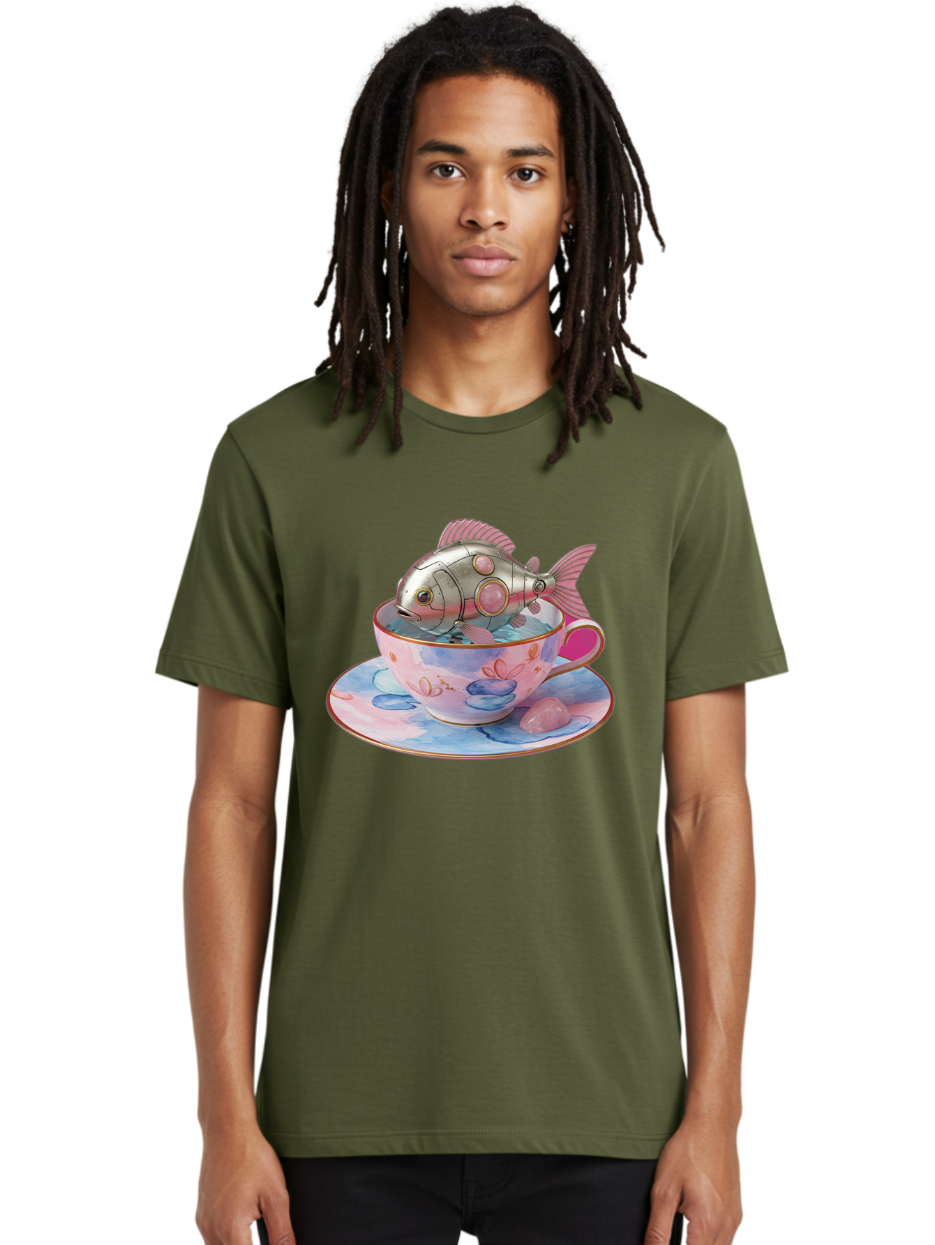 Robot-Fish-Tea-Cup Men'S Graphic Tee, 100% Cotton, Comfortable Casual Summer Wear, Machine Washable, Vintage Camera, Old Camera, Antique Camera, Black Camera, Classic Photography, Photography Equipment, Nostalgic Device, Film Camera, Bal253 19