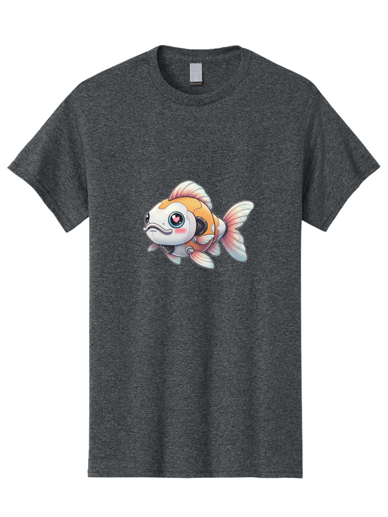Robot-Goldfish-1 Men'S Graphic Tee, 100% Cotton, Comfortable Casual Summer Wear, Machine Washable, Vintage Camera, Old Camera, Antique Camera, Black Camera, Classic Photography, Photography Equipment, Nostalgic Device, Film Camera, Camera Art Bal255 13