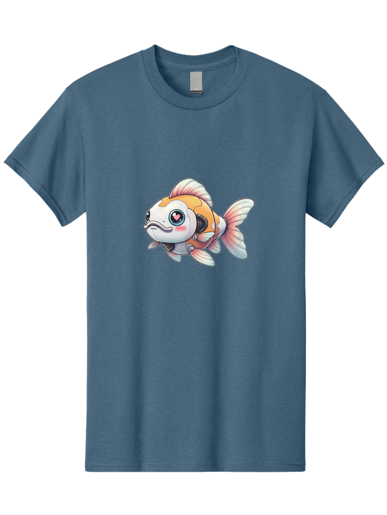 Robot-Goldfish-1 Men'S Graphic Tee, 100% Cotton, Comfortable Casual Summer Wear, Machine Washable, Vintage Camera, Old Camera, Antique Camera, Black Camera, Classic Photography, Photography Equipment, Nostalgic Device, Film Camera, Camera Art Bal255 6