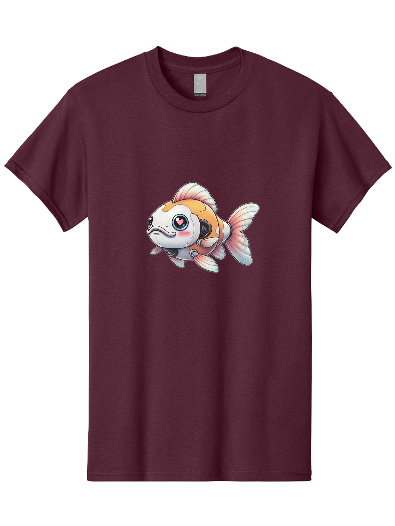 Robot-Goldfish-1 Men'S Graphic Tee, 100% Cotton, Comfortable Casual Summer Wear, Machine Washable, Vintage Camera, Old Camera, Antique Camera, Black Camera, Classic Photography, Photography Equipment, Nostalgic Device, Film Camera, Camera Art Bal255