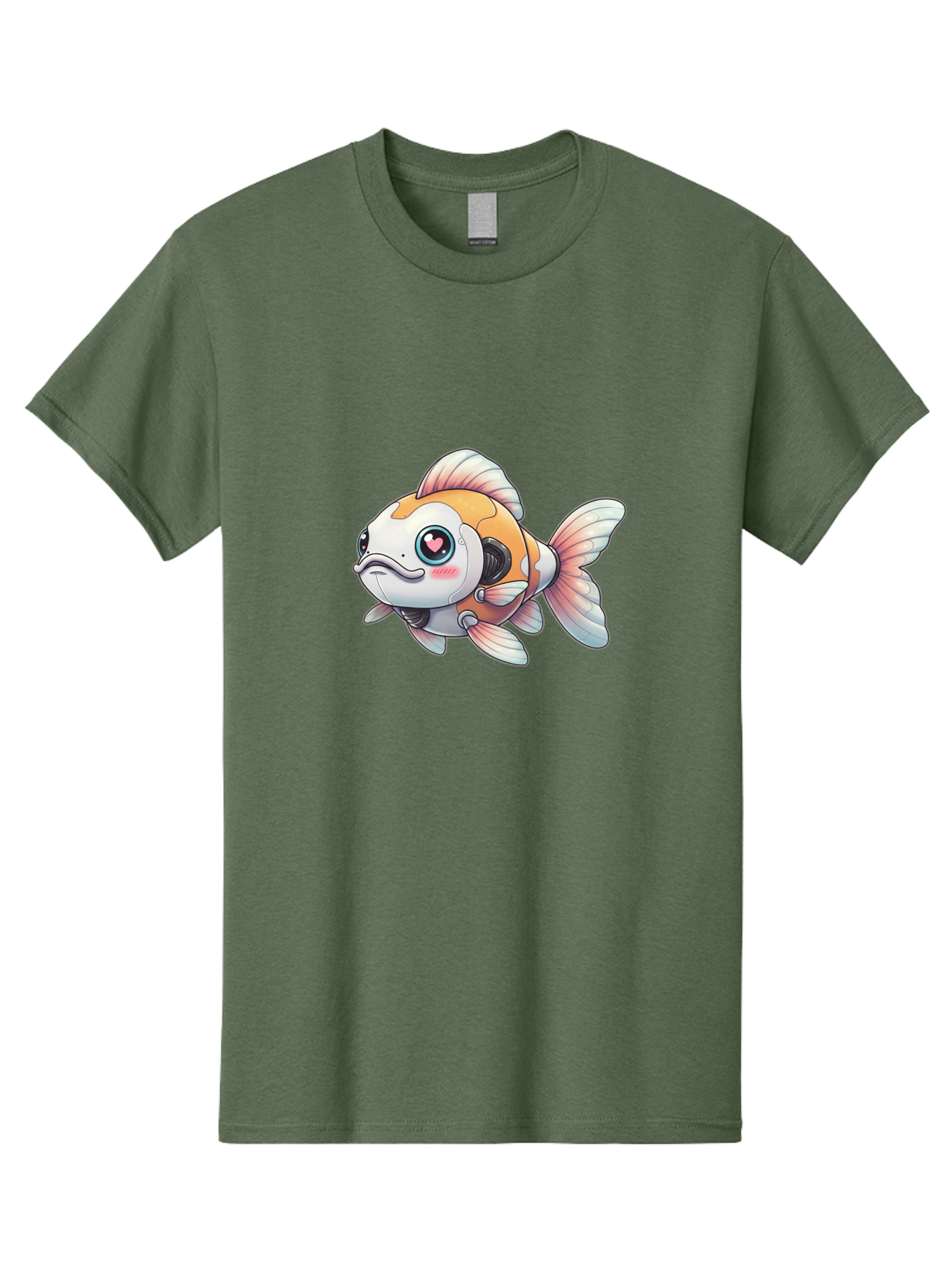Robot-Goldfish-1 Men'S Graphic Tee, 100% Cotton, Comfortable Casual Summer Wear, Machine Washable, Vintage Camera, Old Camera, Antique Camera, Black Camera, Classic Photography, Photography Equipment, Nostalgic Device, Film Camera, Camera Art Bal255