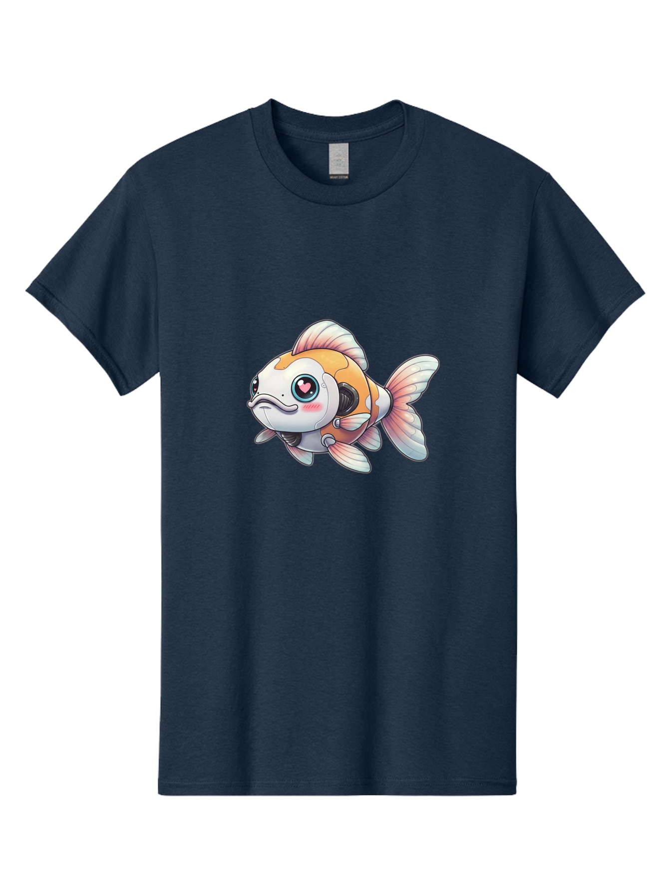Robot-Goldfish-1 Men'S Graphic Tee, 100% Cotton, Comfortable Casual Summer Wear, Machine Washable, Vintage Camera, Old Camera, Antique Camera, Black Camera, Classic Photography, Photography Equipment, Nostalgic Device, Film Camera, Camera Art Bal255 11