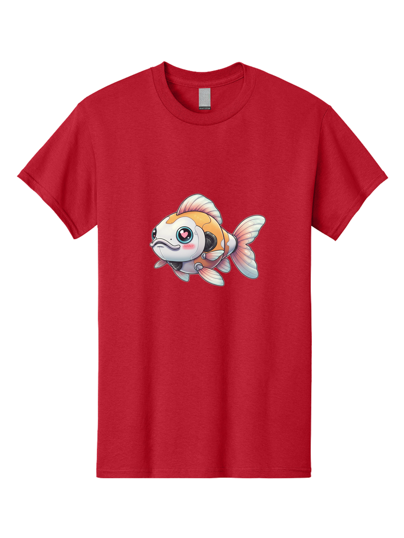 Robot-Goldfish-1 Men'S Graphic Tee, 100% Cotton, Comfortable Casual Summer Wear, Machine Washable, Vintage Camera, Old Camera, Antique Camera, Black Camera, Classic Photography, Photography Equipment, Nostalgic Device, Film Camera, Camera Art Bal255 8
