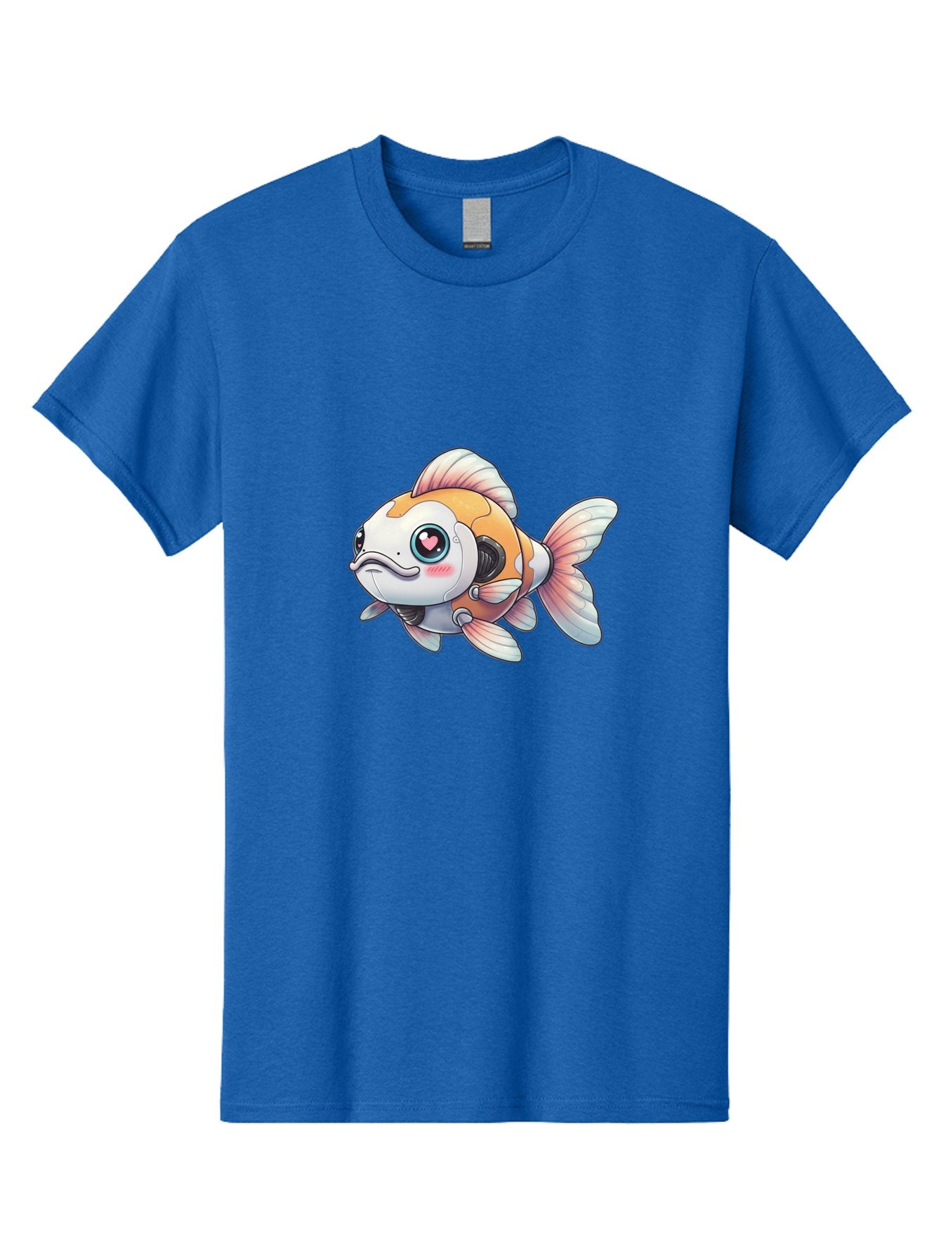 Robot-Goldfish-1 Men'S Graphic Tee, 100% Cotton, Comfortable Casual Summer Wear, Machine Washable, Vintage Camera, Old Camera, Antique Camera, Black Camera, Classic Photography, Photography Equipment, Nostalgic Device, Film Camera, Camera Art Bal255 4