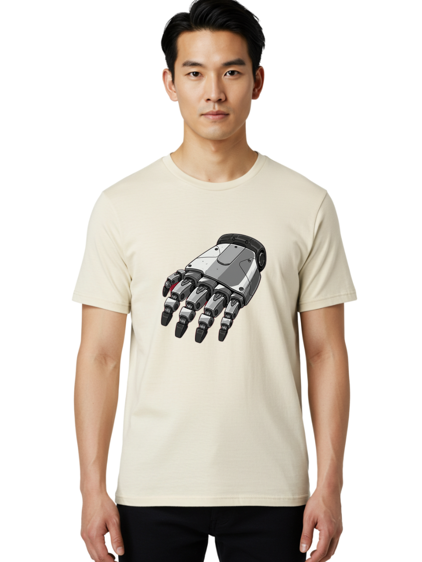 Robot-Hand Men'S Graphic Tee, 100% Cotton, Comfortable Casual Summer Wear, Machine Washable, Vintage Camera, Old Camera, Antique Camera, Black Camera, Classic Photography, Photography Equipment, Nostalgic Device, Film Camera, Camera Art Bal257 22