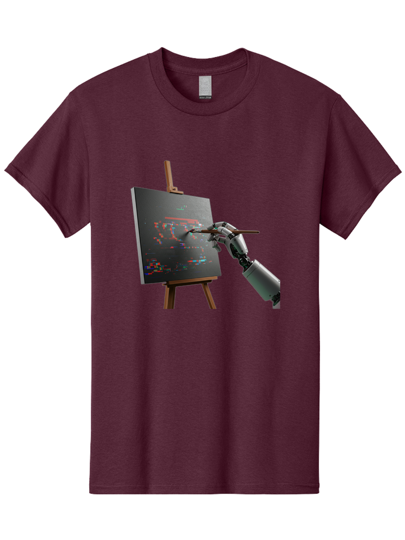 Robot-Painting Men'S Graphic Tee, 100% Cotton, Comfortable Casual Summer Wear, Machine Washable, Vintage Camera, Old Camera, Antique Camera, Black Camera, Classic Photography, Photography Equipment, Nostalgic Device, Film Camera, Camera Art Bal258