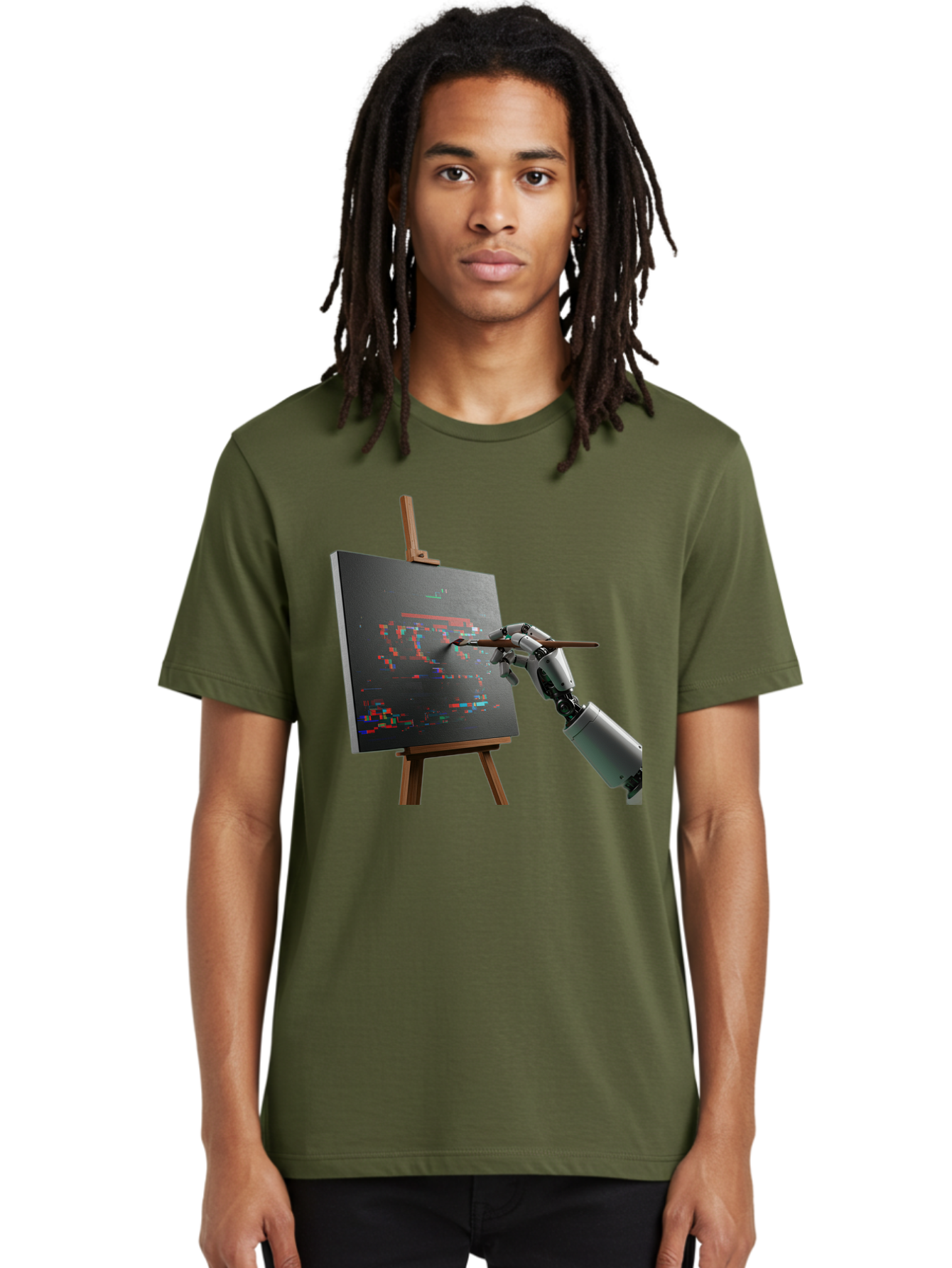 Robot-Painting Men'S Graphic Tee, 100% Cotton, Comfortable Casual Summer Wear, Machine Washable, Vintage Camera, Old Camera, Antique Camera, Black Camera, Classic Photography, Photography Equipment, Nostalgic Device, Film Camera, Camera Art Bal258 20