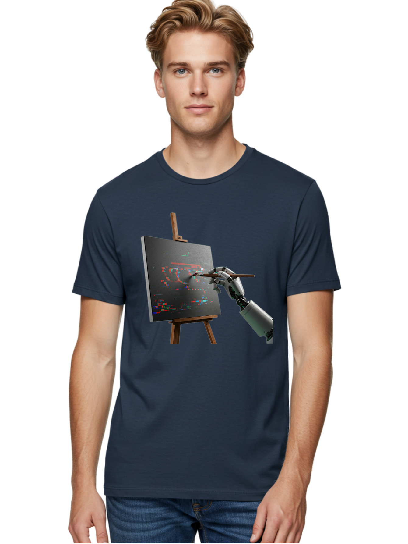 Robot-Painting Men'S Graphic Tee, 100% Cotton, Comfortable Casual Summer Wear, Machine Washable, Vintage Camera, Old Camera, Antique Camera, Black Camera, Classic Photography, Photography Equipment, Nostalgic Device, Film Camera, Camera Art Bal258 27