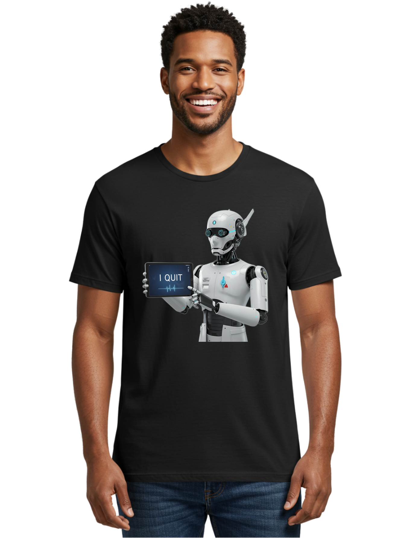 Robot-Quitting Men'S Graphic Tee, 100% Cotton, Comfortable Casual Summer Wear, Machine Washable, Vintage Camera, Old Camera, Antique Camera, Black Camera, Classic Photography, Photography Equipment, Nostalgic Device, Film Camera, Camera Art Bal260 26