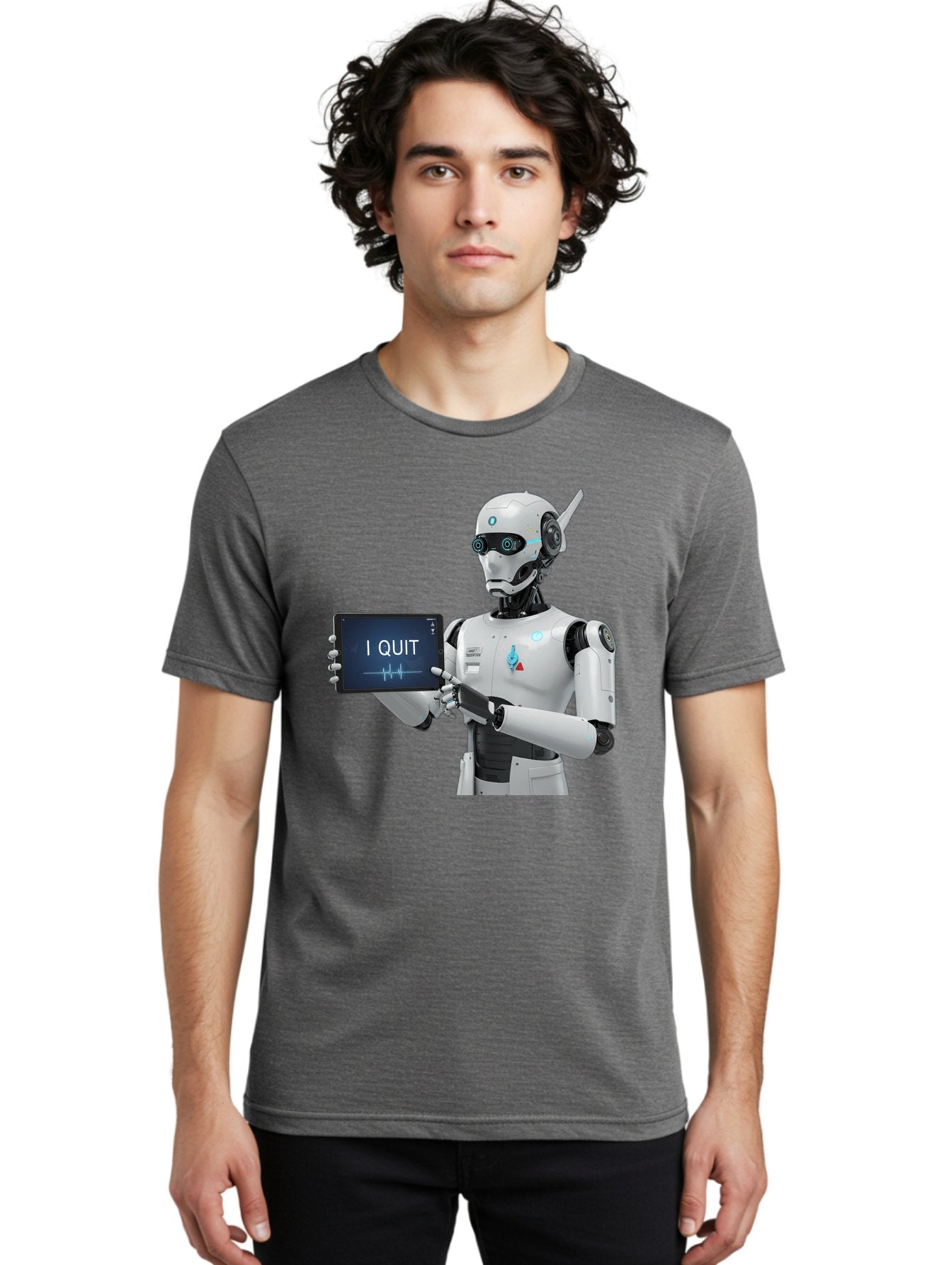 Robot-Quitting Men'S Graphic Tee, 100% Cotton, Comfortable Casual Summer Wear, Machine Washable, Vintage Camera, Old Camera, Antique Camera, Black Camera, Classic Photography, Photography Equipment, Nostalgic Device, Film Camera, Camera Art Bal260 23