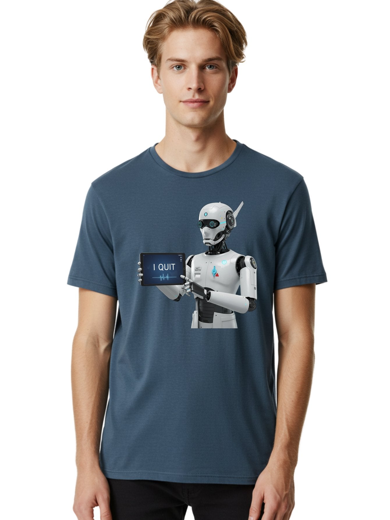 Robot-Quitting Men'S Graphic Tee, 100% Cotton, Comfortable Casual Summer Wear, Machine Washable, Vintage Camera, Old Camera, Antique Camera, Black Camera, Classic Photography, Photography Equipment, Nostalgic Device, Film Camera, Camera Art Bal260 22